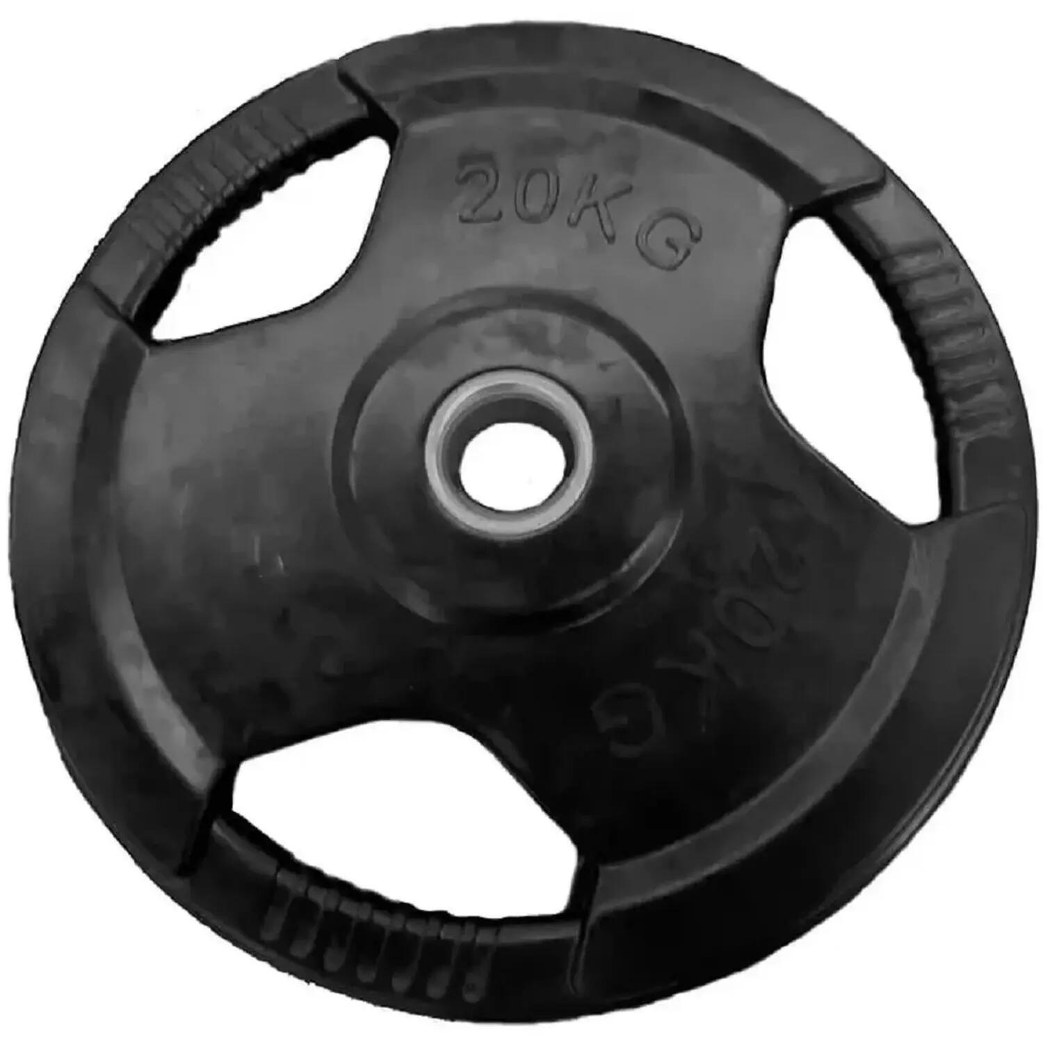 Súlytárcsa-szett, gumírozott, 100 kg – 51 mm 5/5