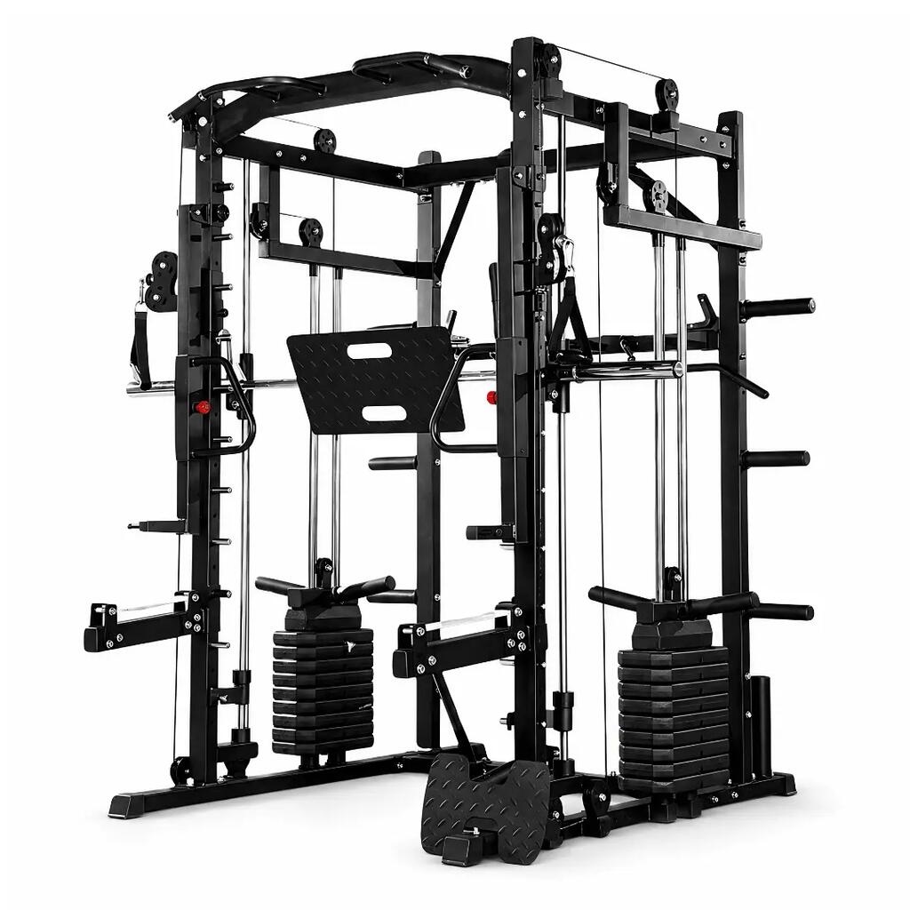 Premium Power Rack with Smith Machine and Leg Press – 160 kg