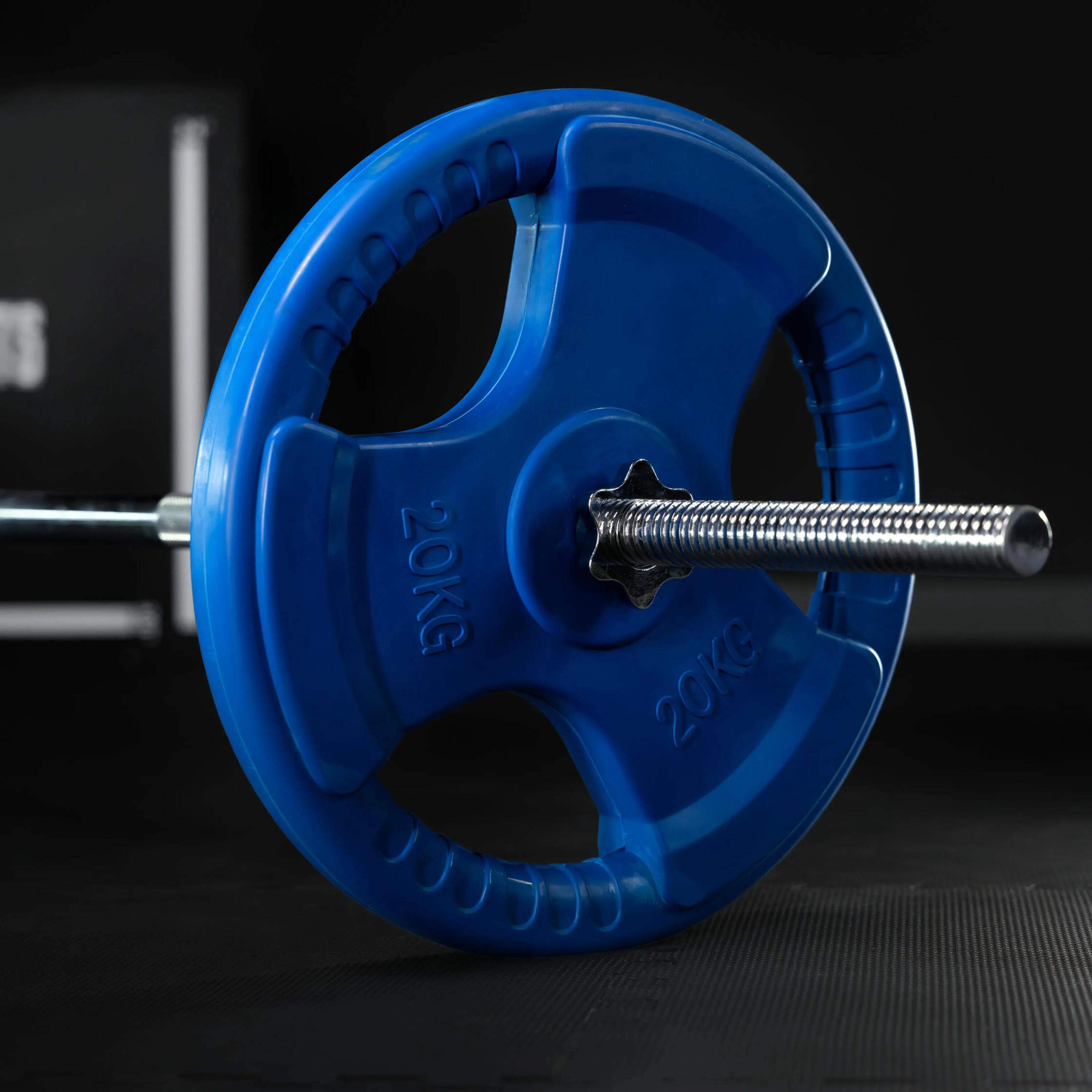 Hantelscheibe 30/31 mm Gummi Gripper 1,25-25 KG 7/8
