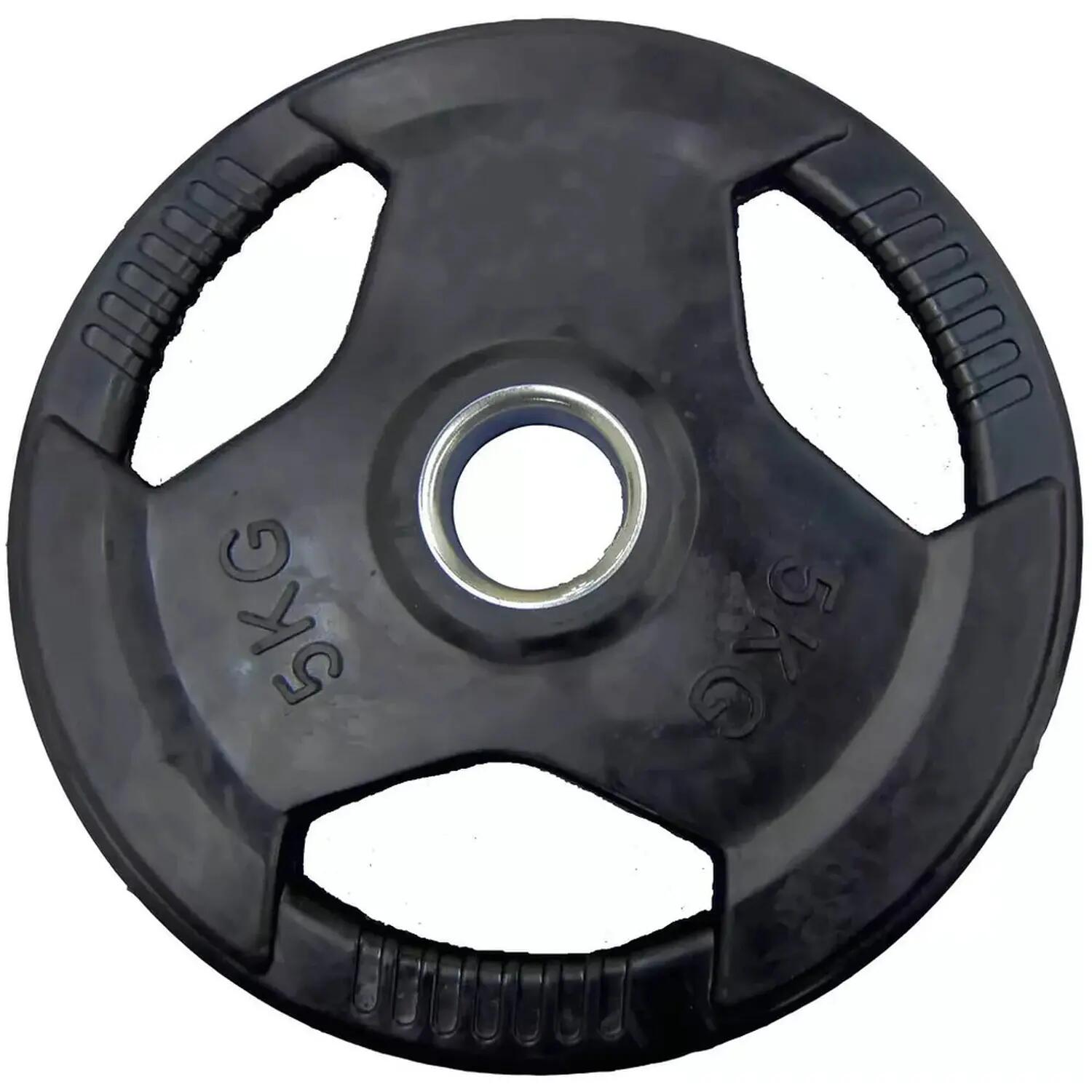 Súlytárcsa-szett, gumírozott, 100 kg – 51 mm 2/5