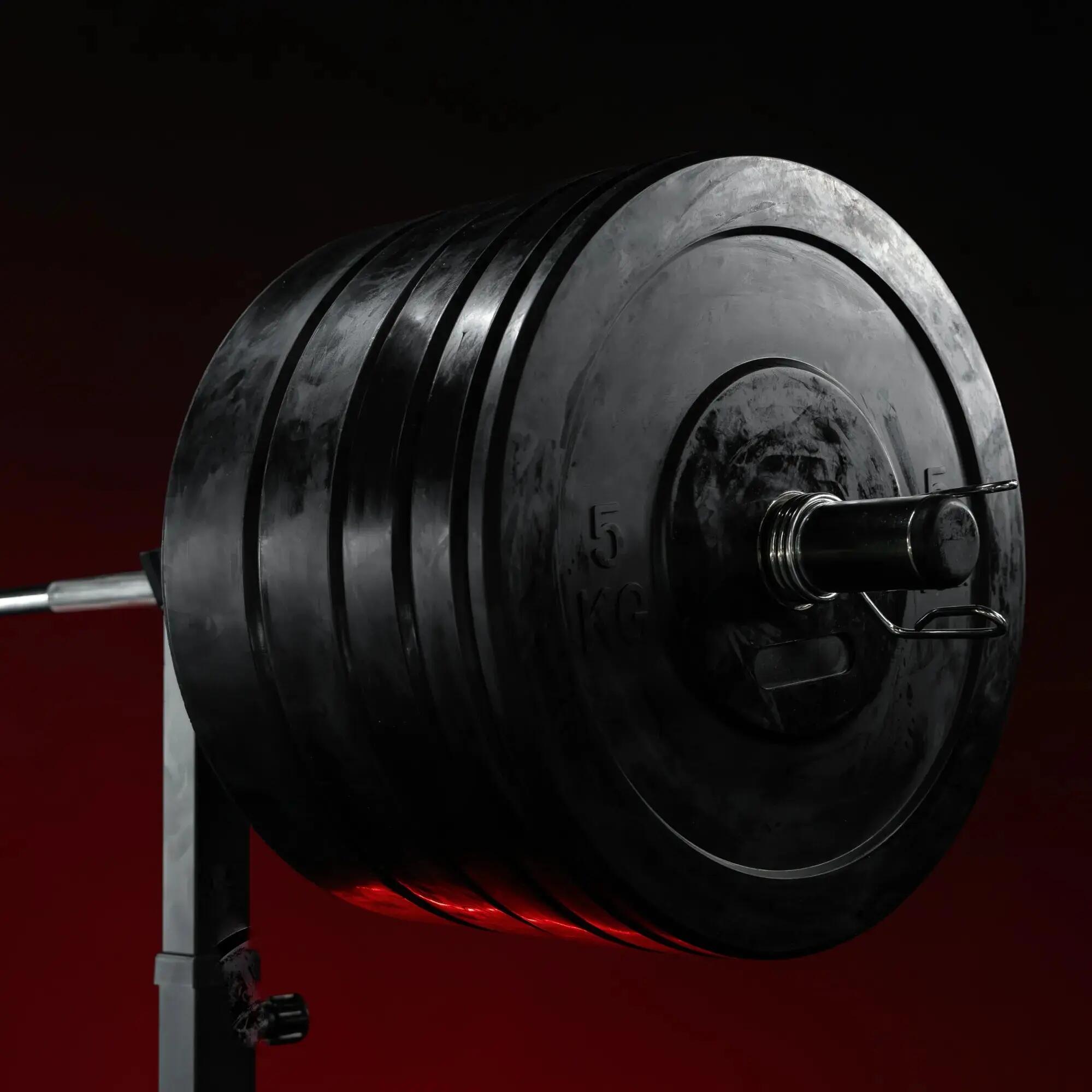 Bumper Plates Gorilla Sports caoutchouc 51 mm 45 cm 12/12