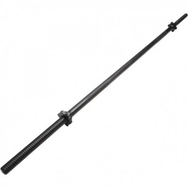 Barre de musculation Gorilla Sports + Curl acier chromé 30 mm 5/8