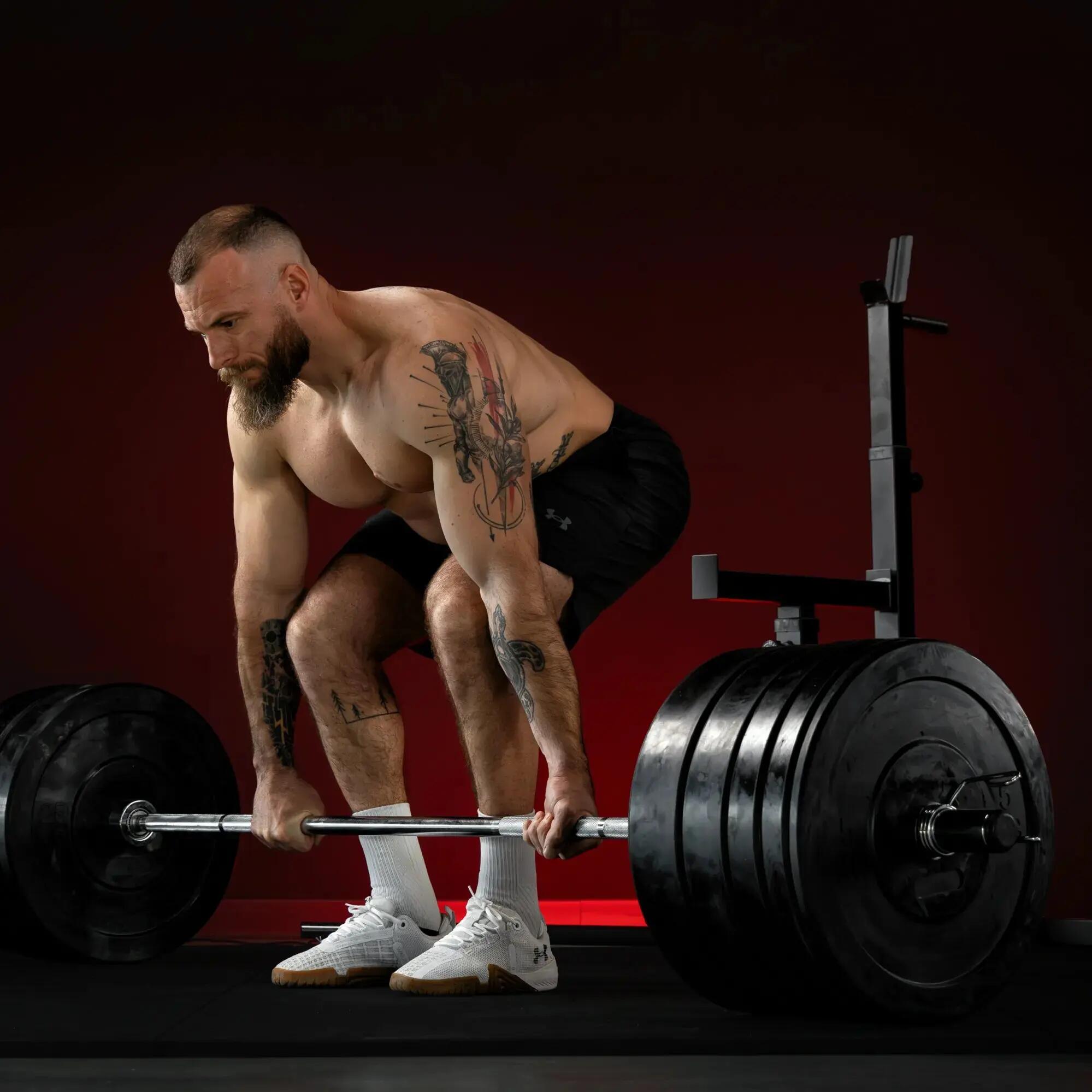 Bumper Plates Gorilla Sports caoutchouc 51 mm 45 cm 10/12