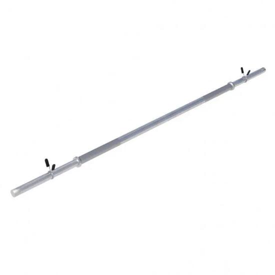 BARRE LONGUE 150CM | DIAMETRE 30MM | MUSCULATION | 2 STOPS DISQUES À RESSORT