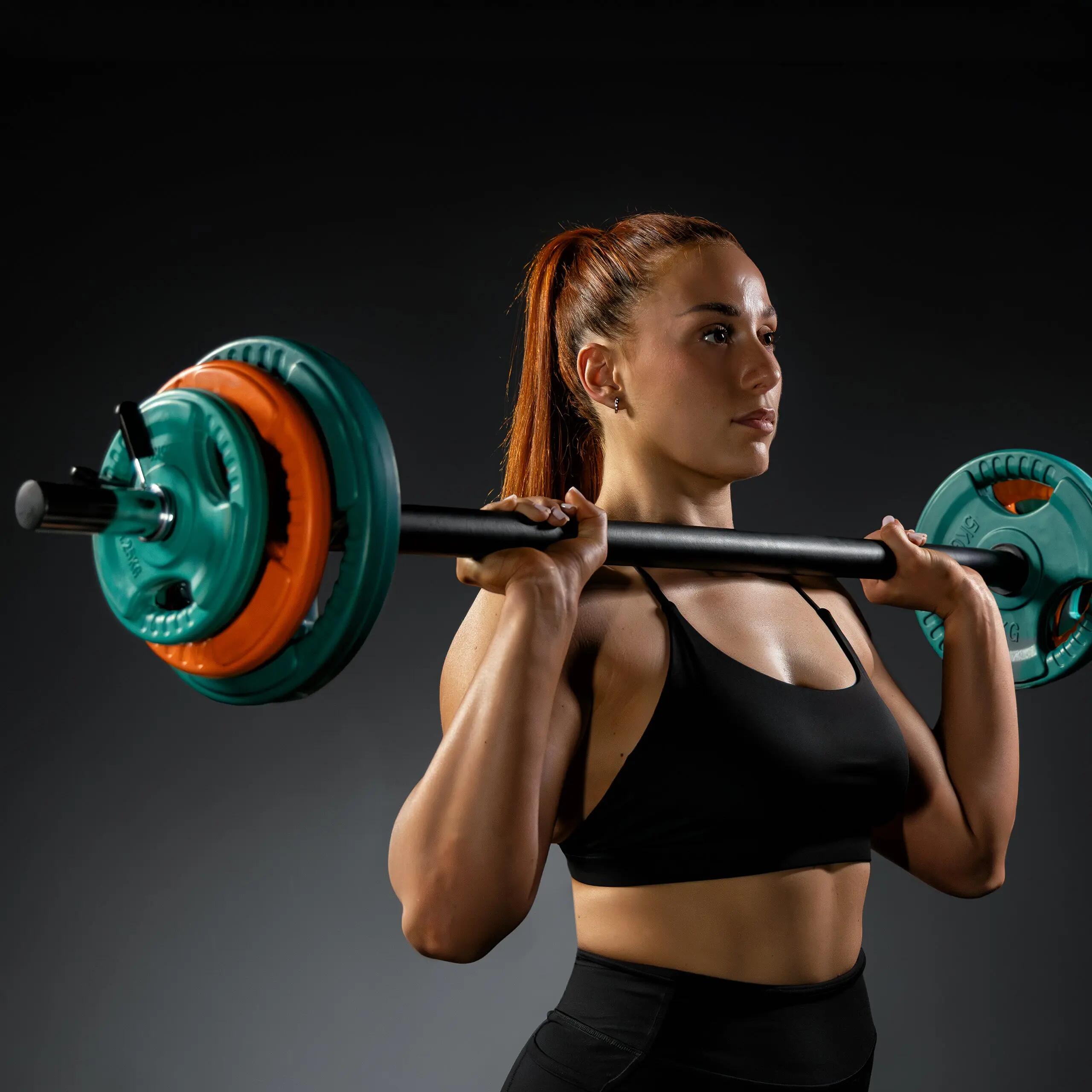 Aerobic Halterstang - Barbell - 130 cm - 30 mm - Incl. Veersluiting 9/9