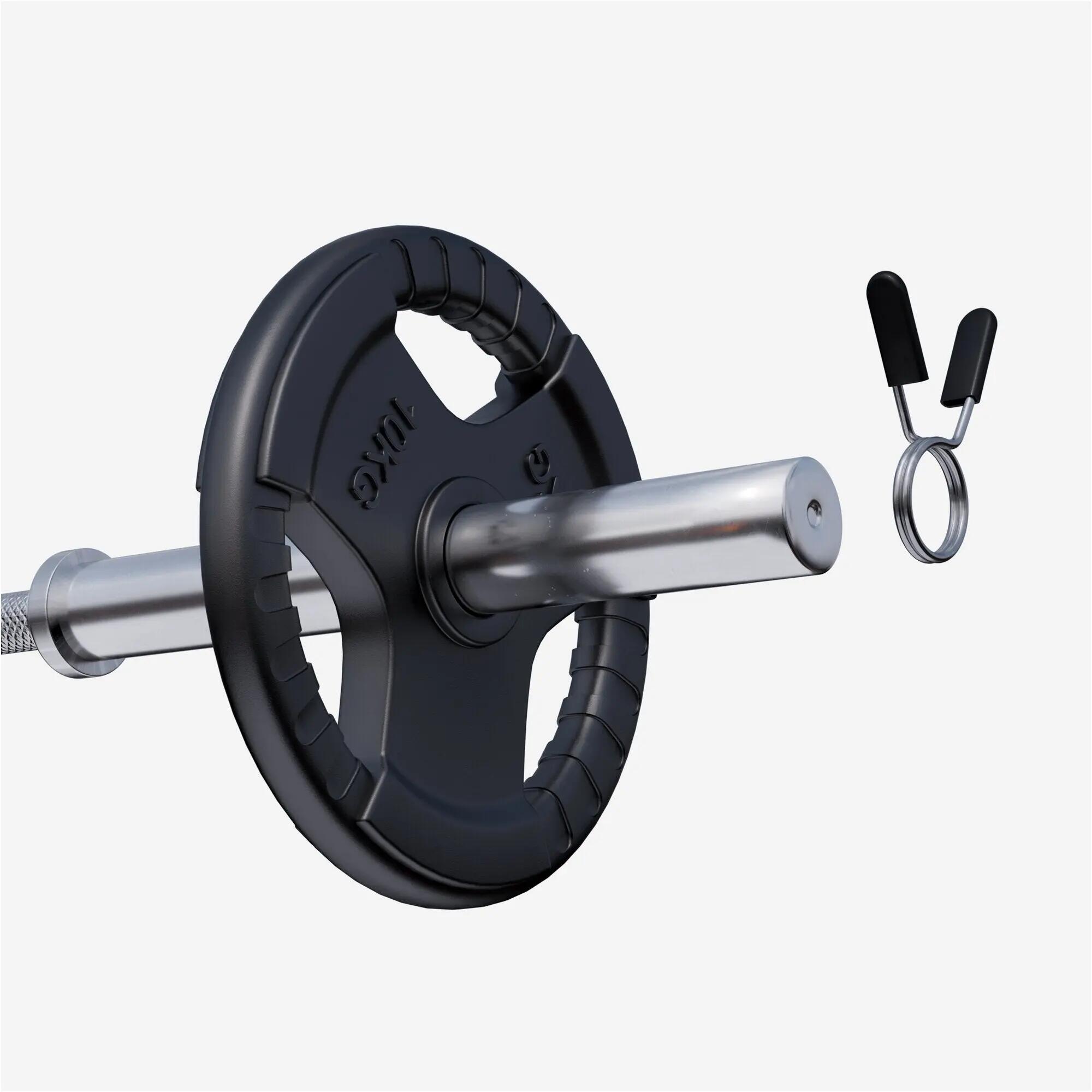 Hantelscheibe 50/51mm Gummi Gripper 10 KG 9/15