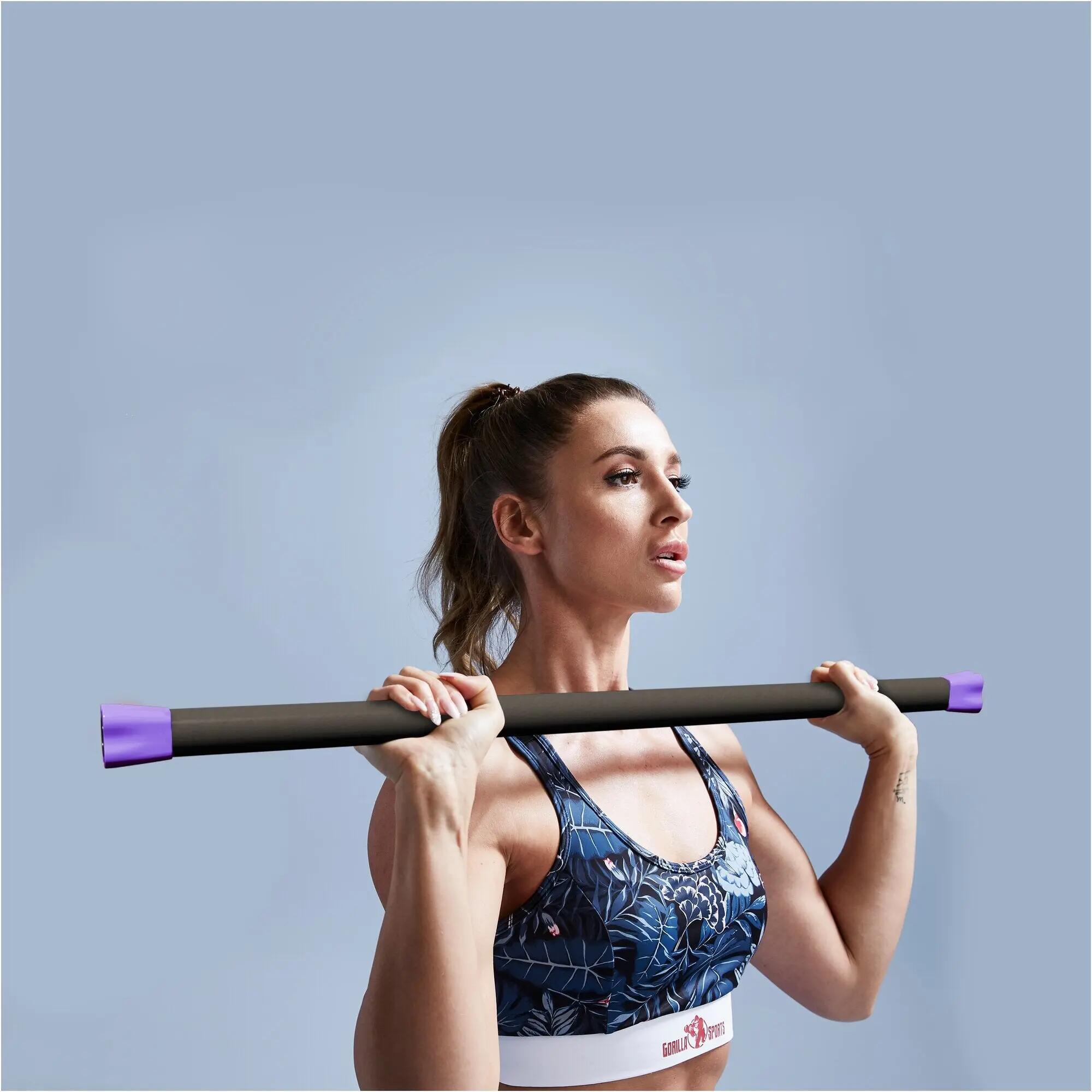 BARRE DROITE LESTÉE 120CM | MUSCULATION ET FITNESS | POIDS AU CHOIX DE 1KG À 10K 5/11