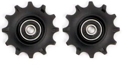 Elvedes Jockey Wheels x2 Kit with Spacers Black