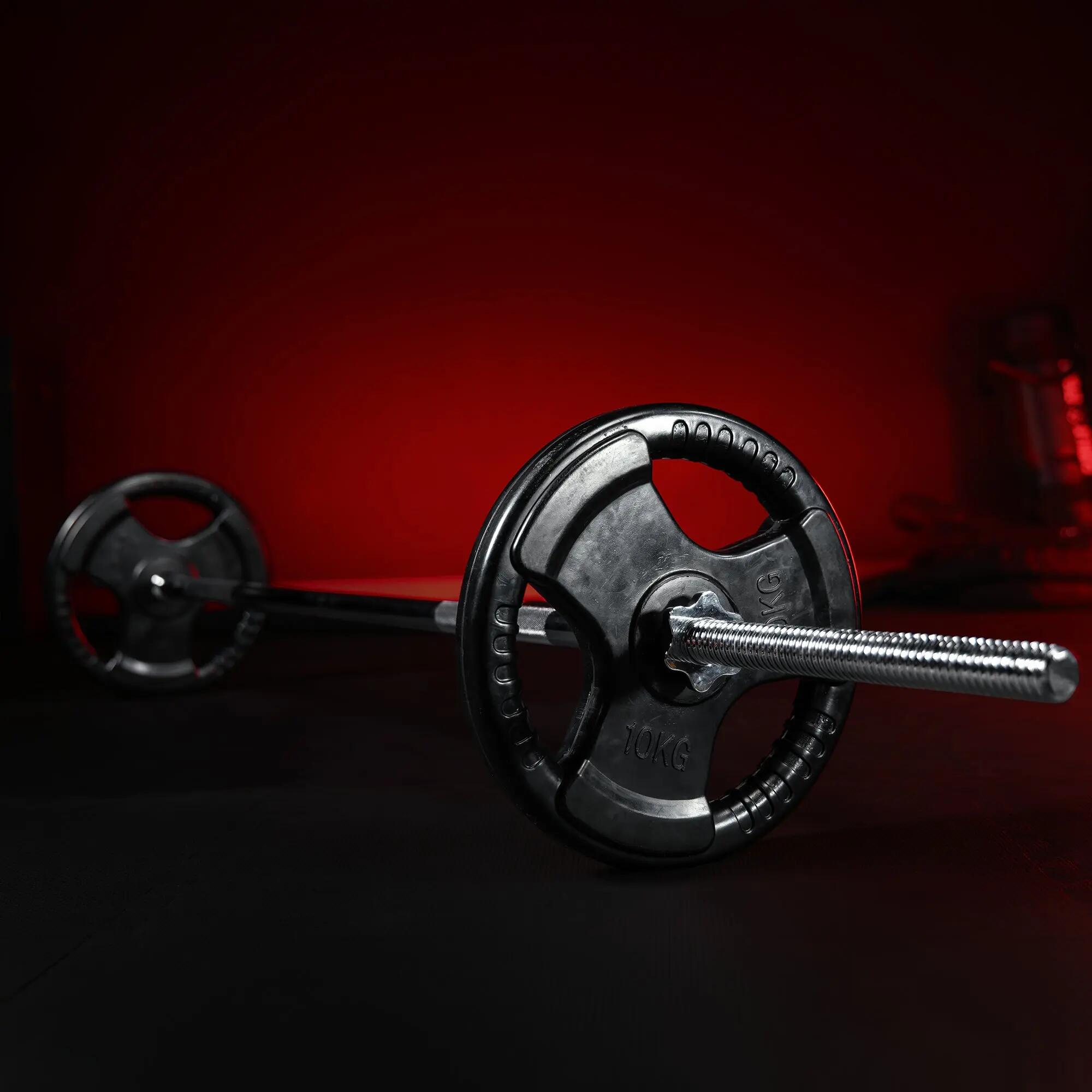 Barre longue Gorilla Sports 180 cm acier 30 mm 11 kg 2/9