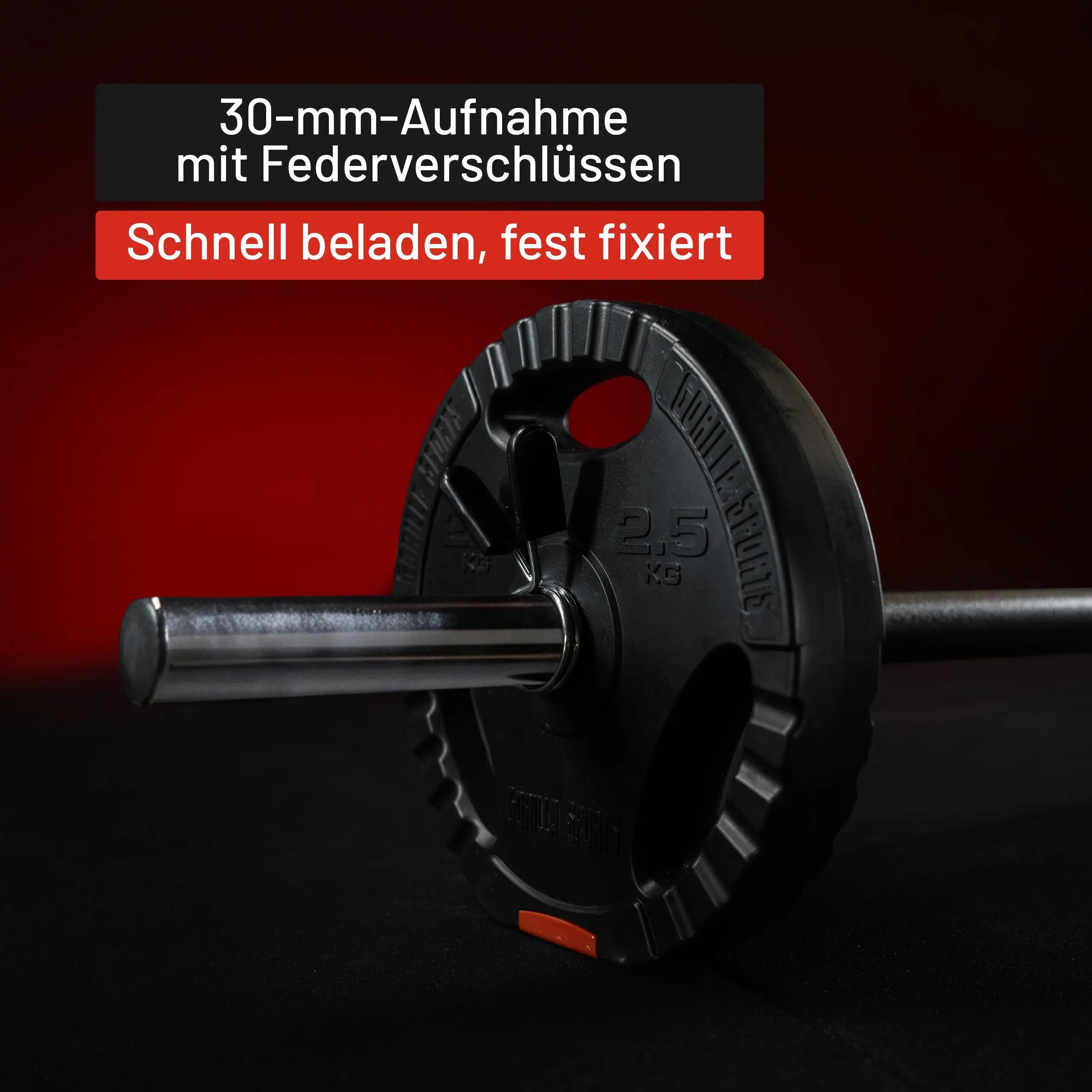 Aerobic Halterstang - Barbell - 130 cm - 30 mm - Incl. Veersluiting 5/9