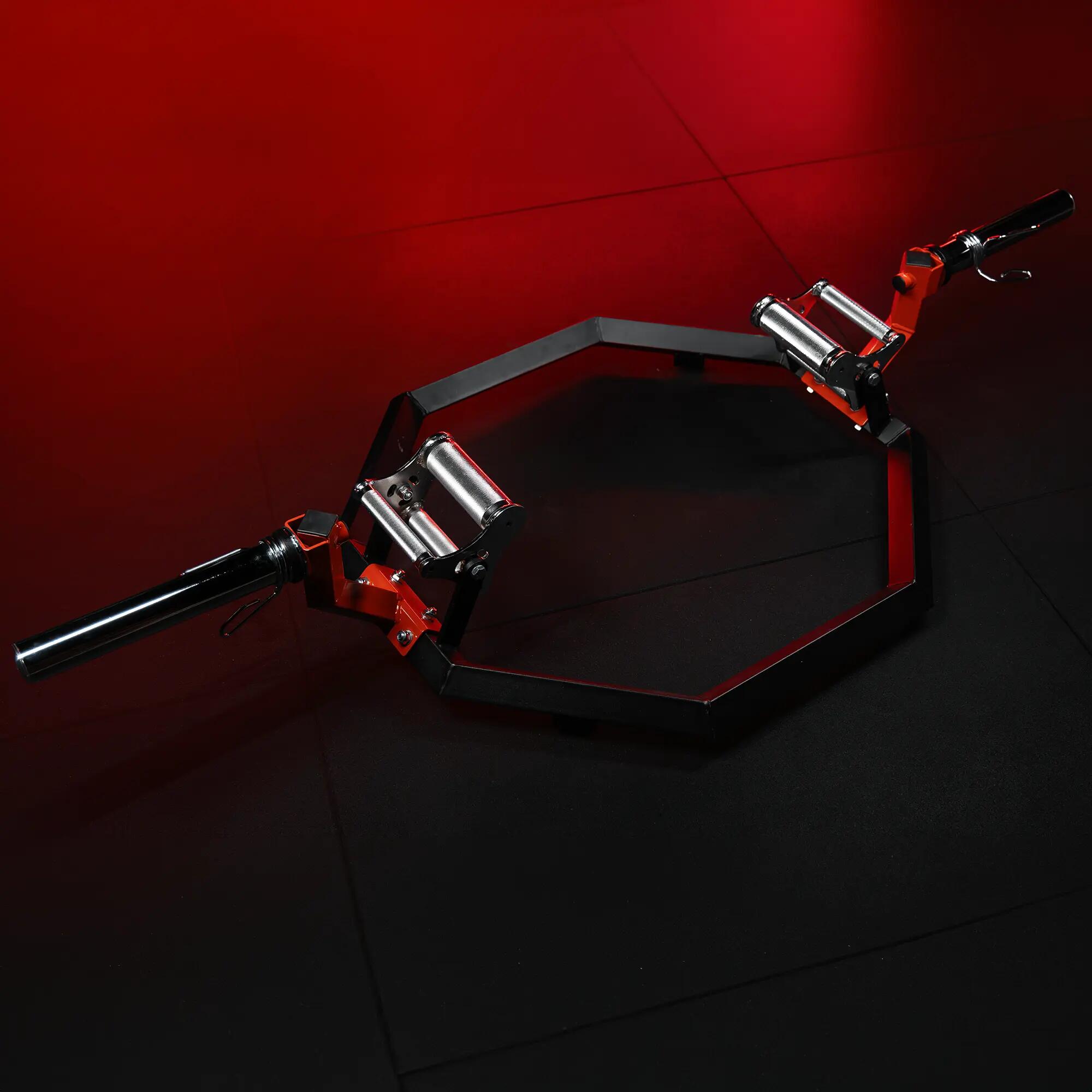 Trap Bar GORILLA SPORTS 20 kg acier Ø50 mm poignées multi-prise 7/11
