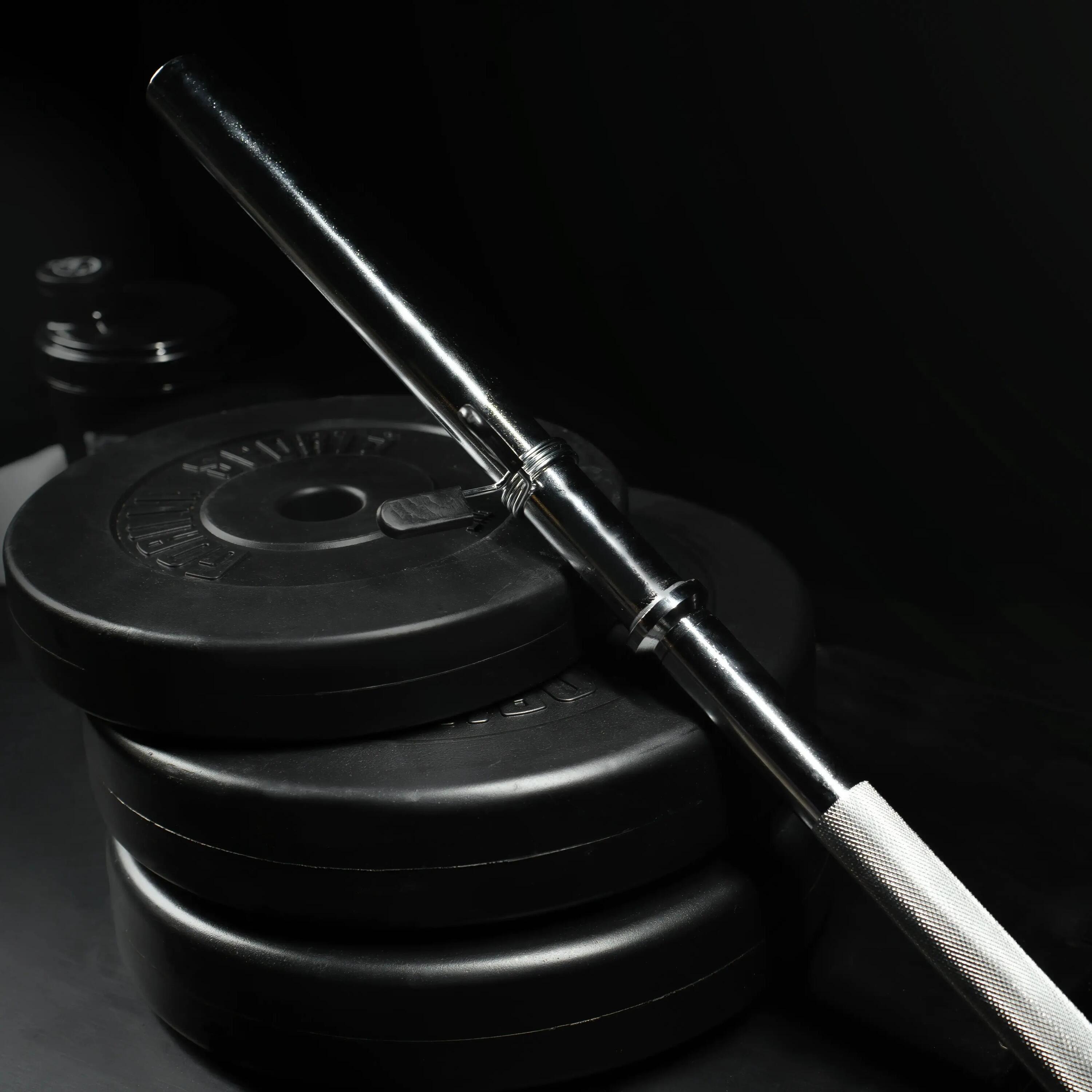 Halterstang - barbell - 150 cm - 30/31 mm - Incl. Veersluiting 4/15