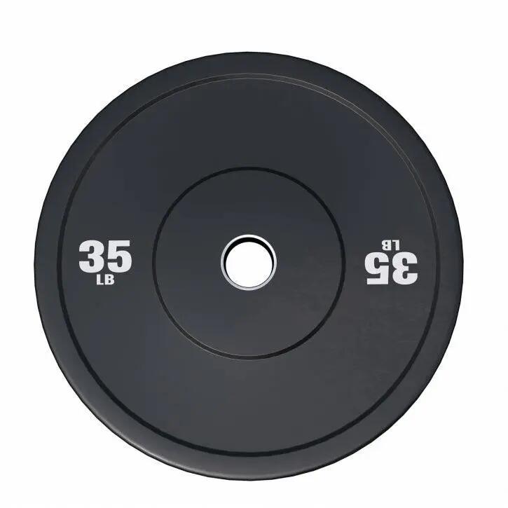 Bumper Plates Gorilla Sports caoutchouc 51 mm 45 cm 3/12
