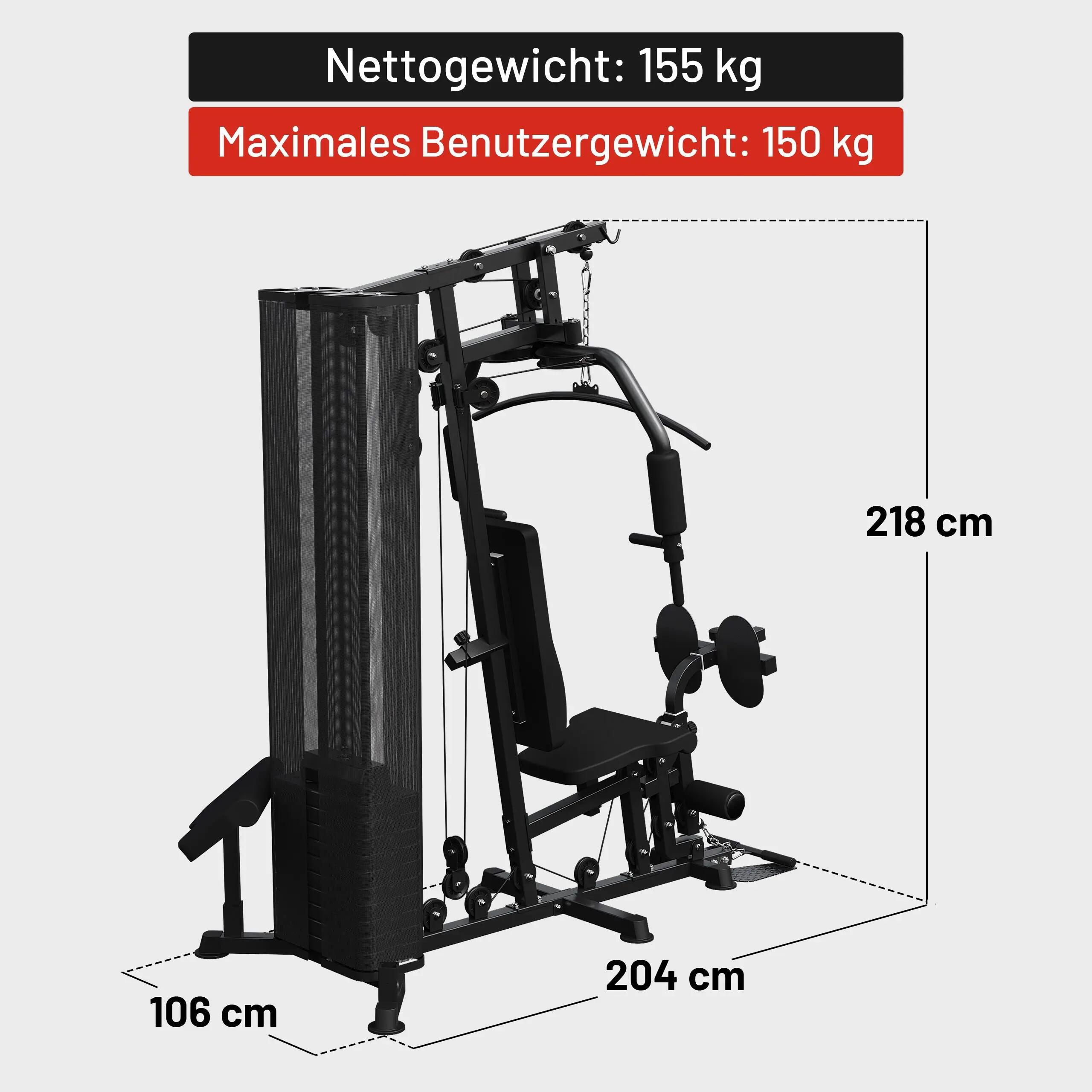 Appareil Musculation Multi Gym - Station Musculation Multifonction, Home Trainer 9/11