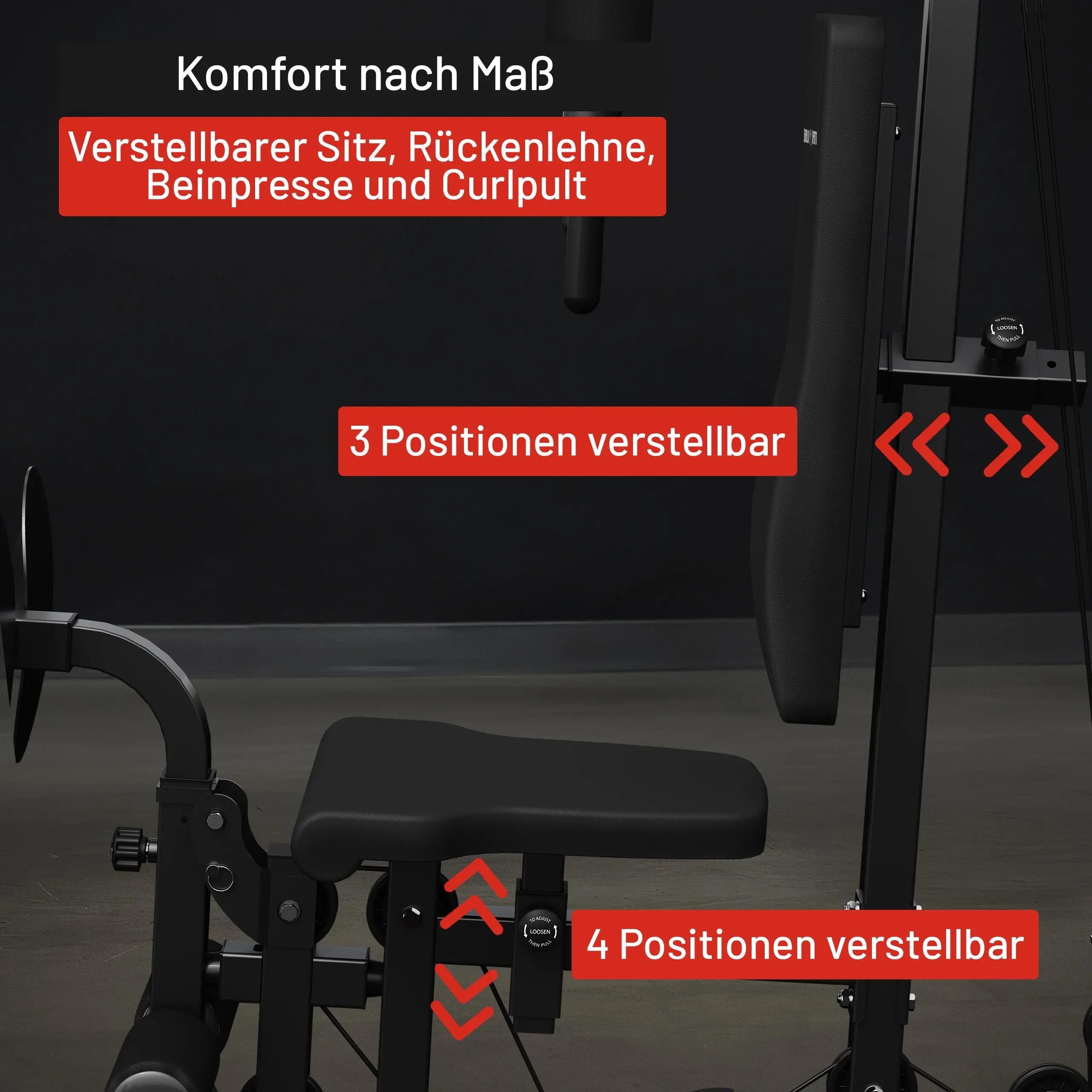 Appareil Musculation Multi Gym - Station Musculation Multifonction, Home Trainer 8/11