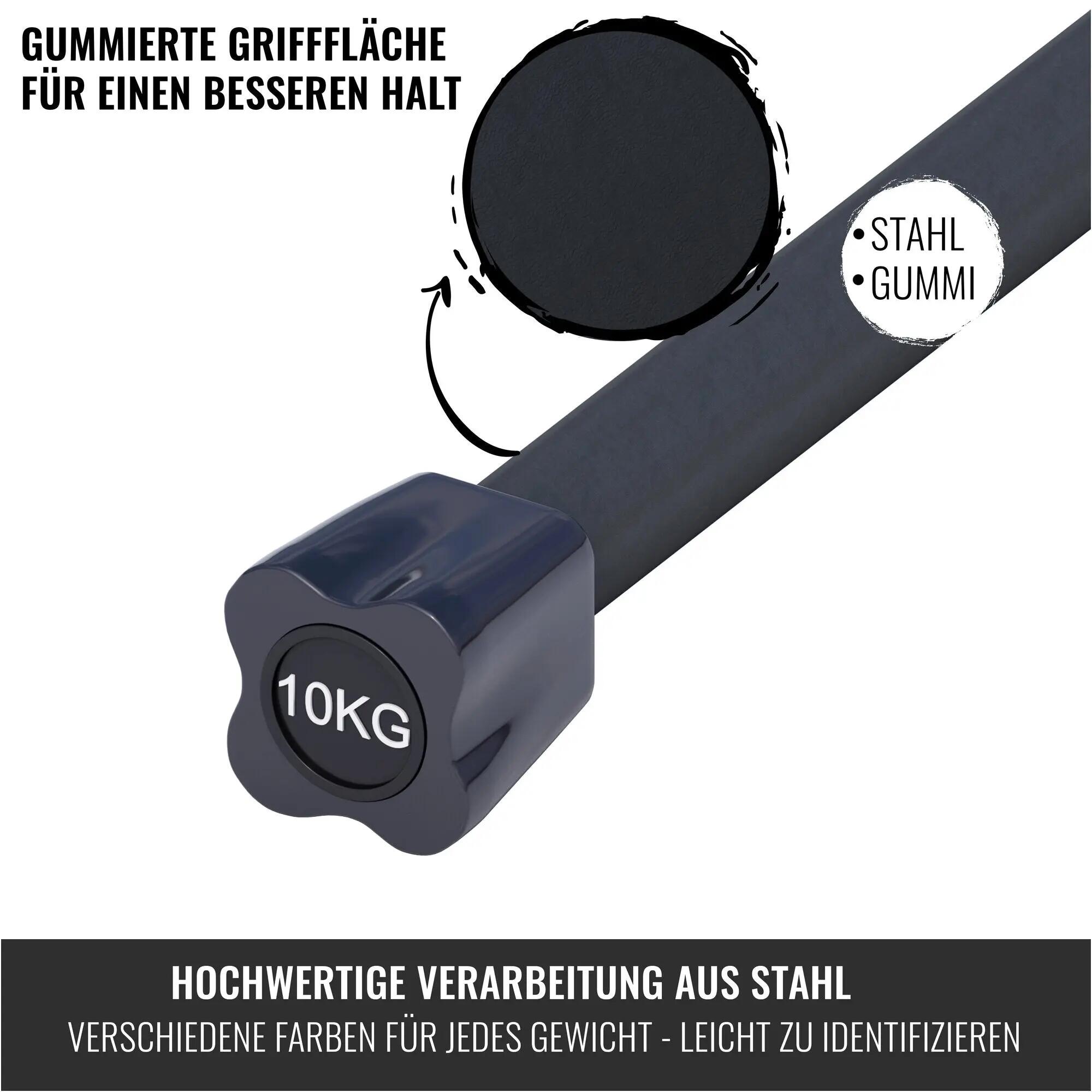 Kij fitness  Gorilla Sports 10kg 120 cm 2/10