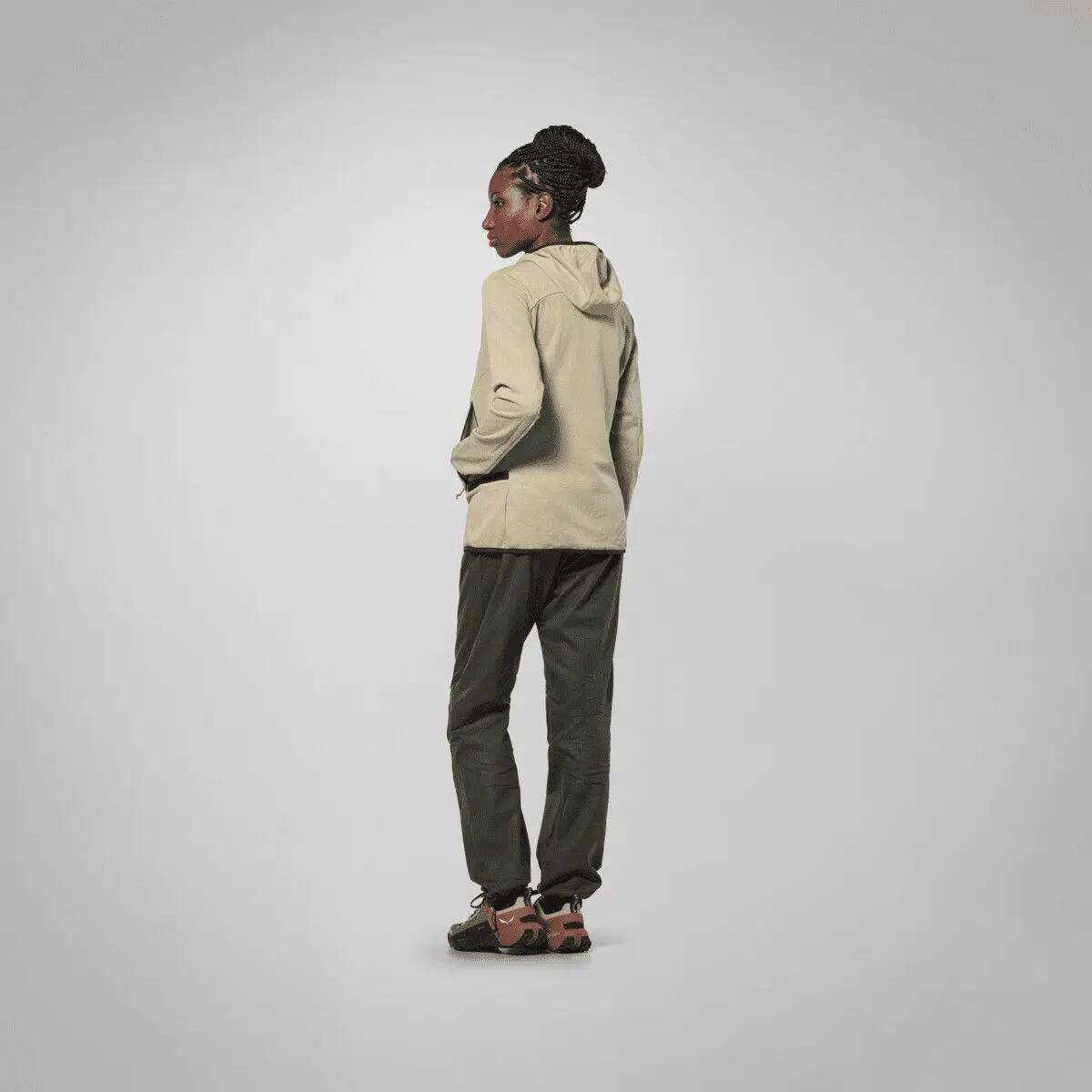 Sweat à Capuche Femme Salewa Agner Hemp 2 Hooded Beige 5/7