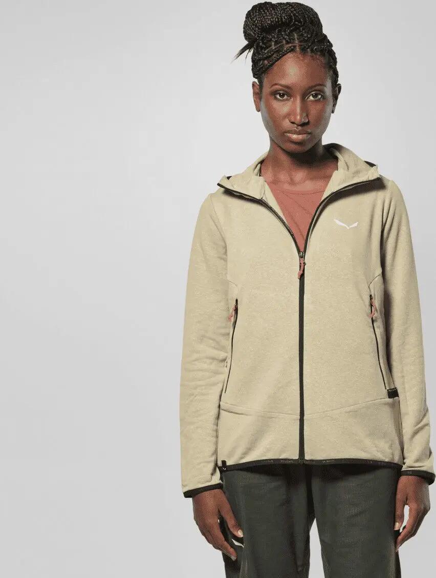 Sweat à Capuche Femme Salewa Agner Hemp 2 Hooded Beige 3/7