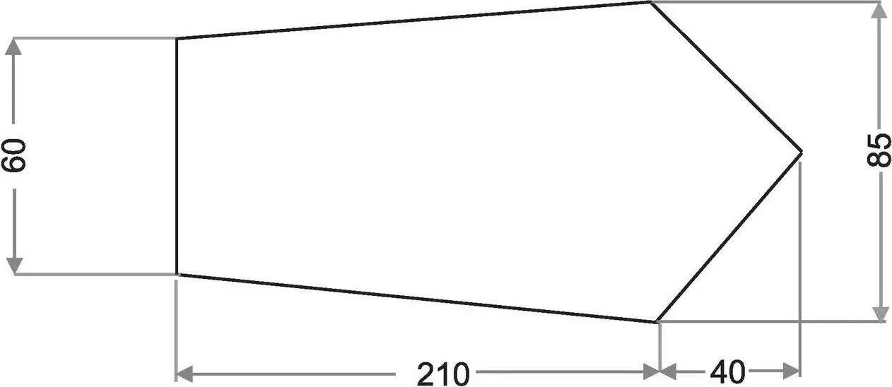 Vaude-grondzeil voor Taurus SUL 1P-tent, grijs 2/2
