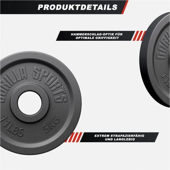 Disc Olympia fonta Ø 50/51 mm de la 1,25 la 25 Kg 7/11