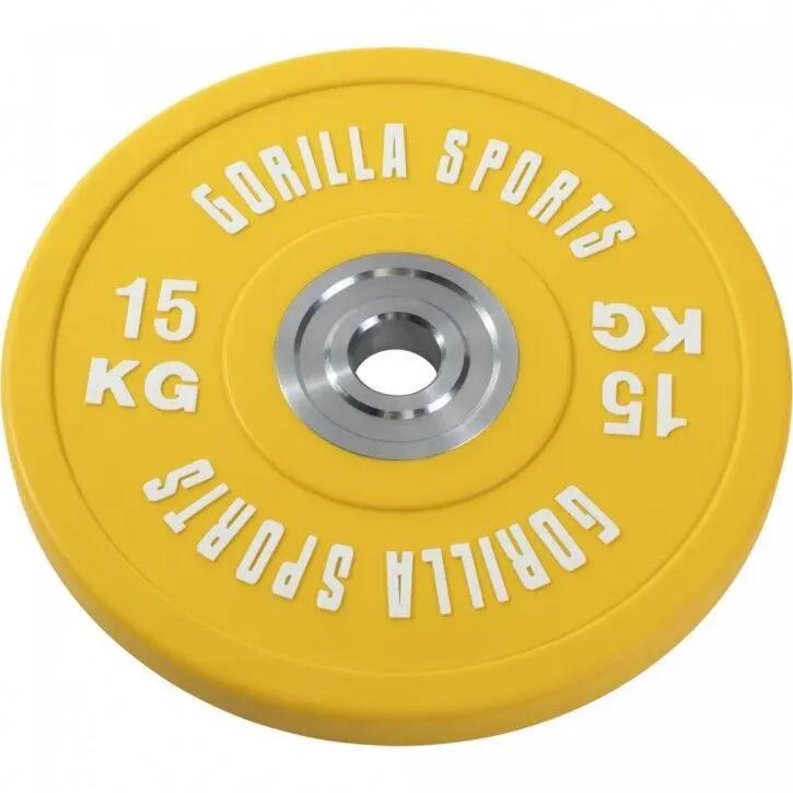 Gorilla Sports zátěžový kotouč, pogumovaný, 15 kg 11/13