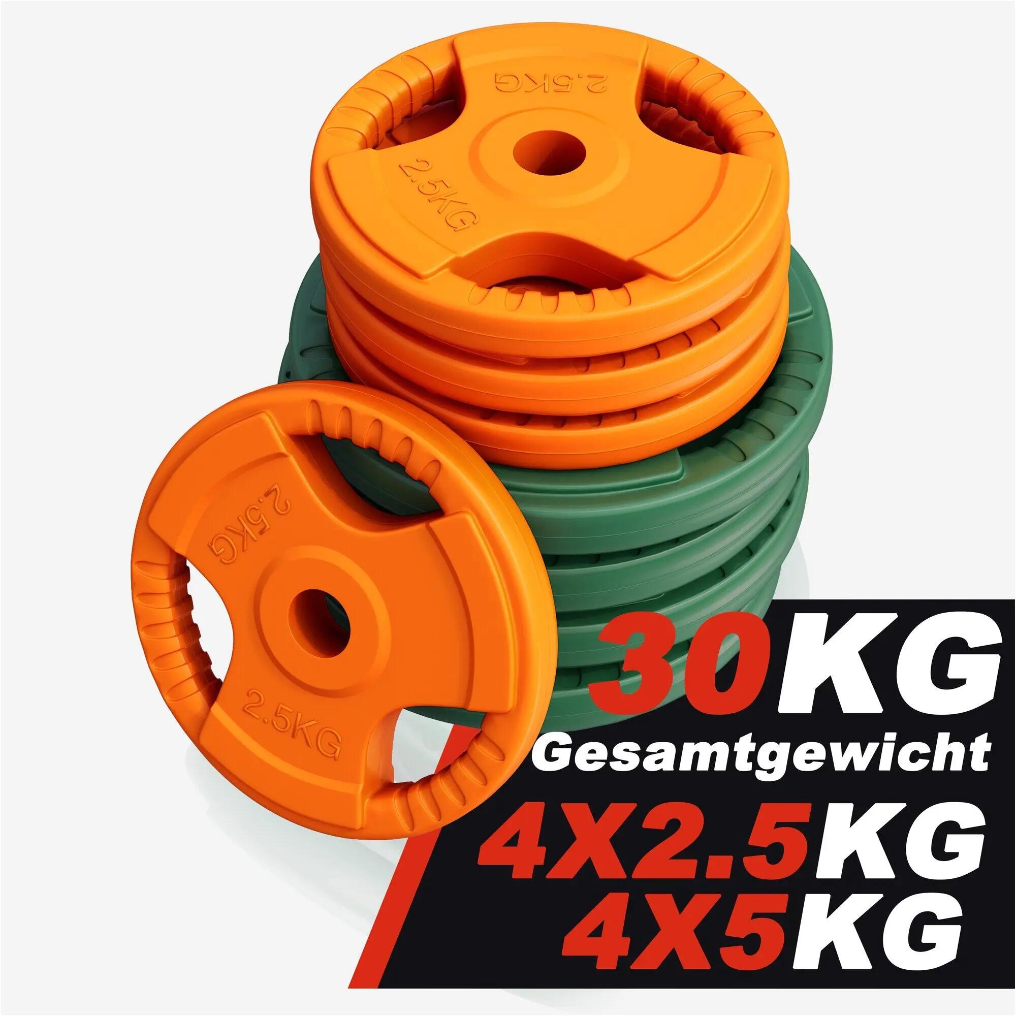 Posilování - gumové kotouče 30 mm - sada 2,5/5 kg 4/9