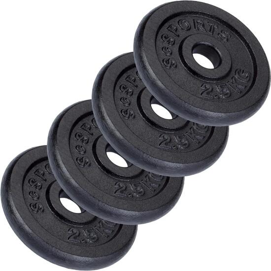 Disques de musculation en fonte 4x2.5kg