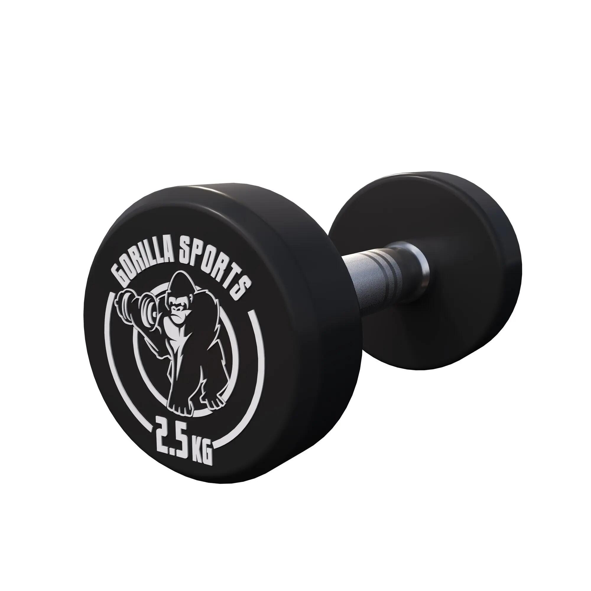 HALTÈRE MONOBLOC ROND | MUSCULATION | 2 X 2,5 KG 3/7