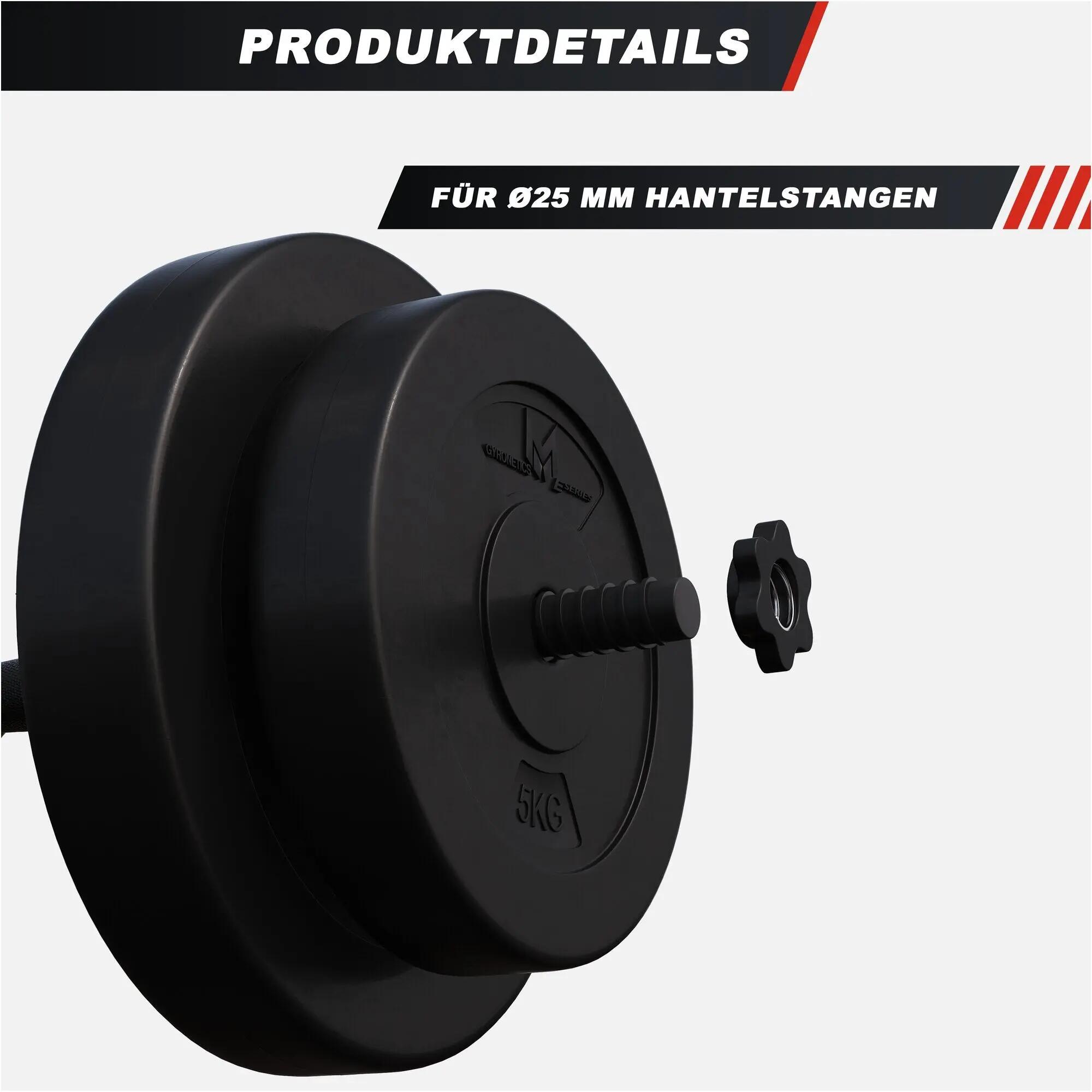 LOT DE DISQUES EN PLASTIQUE 30KG | 2X5KG ET 2X10KG | 26MM 3/6