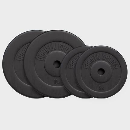 Zestaw obciążeń do treningu winylowych Gorilla Sports 30kg - 4x2,5kg, 4x5kg