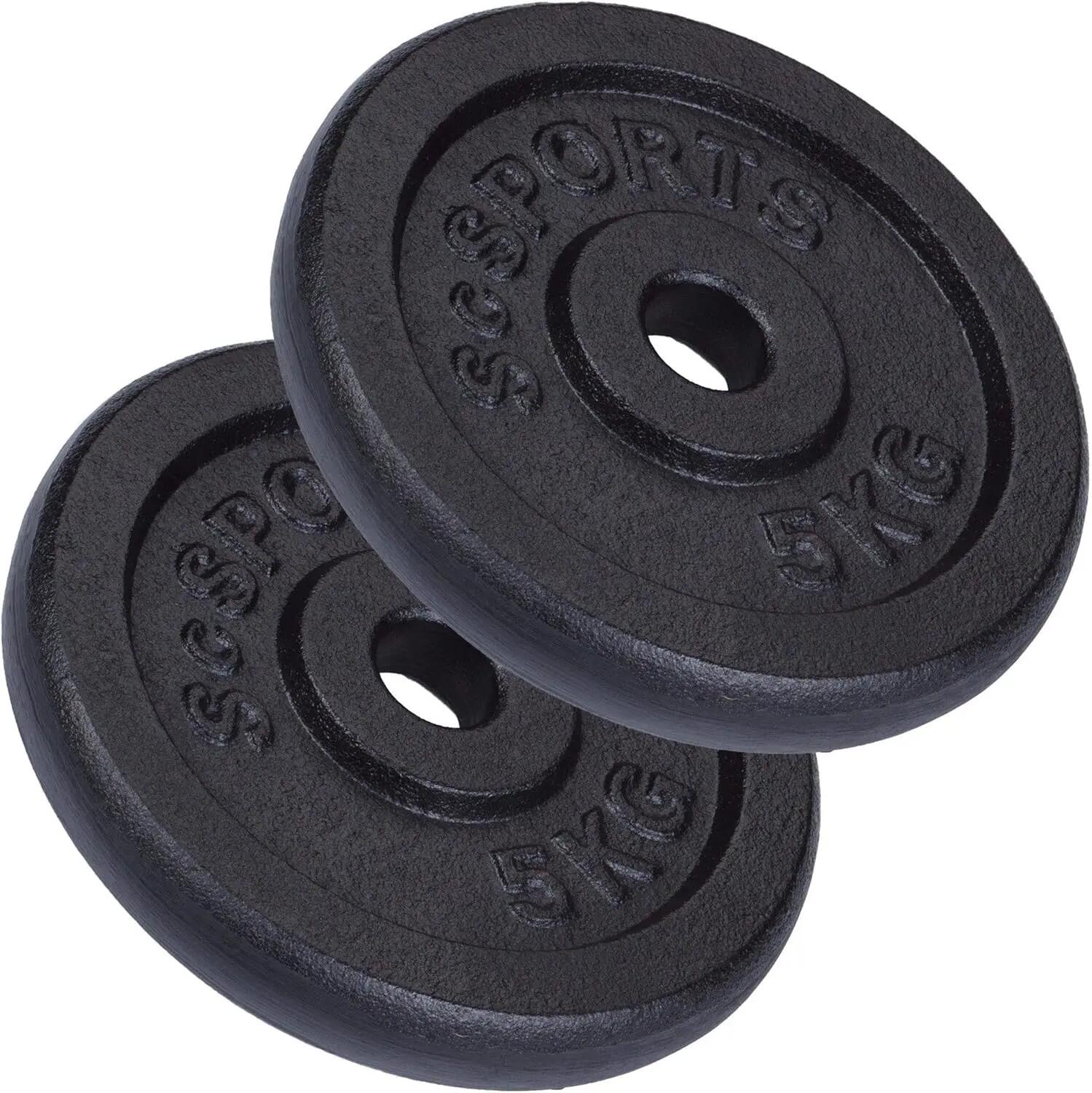 ScSports Gewichten - Halterschijven - Set 20 kg - 4 x 5 kg - Gietijzer - 30 mm 2/7