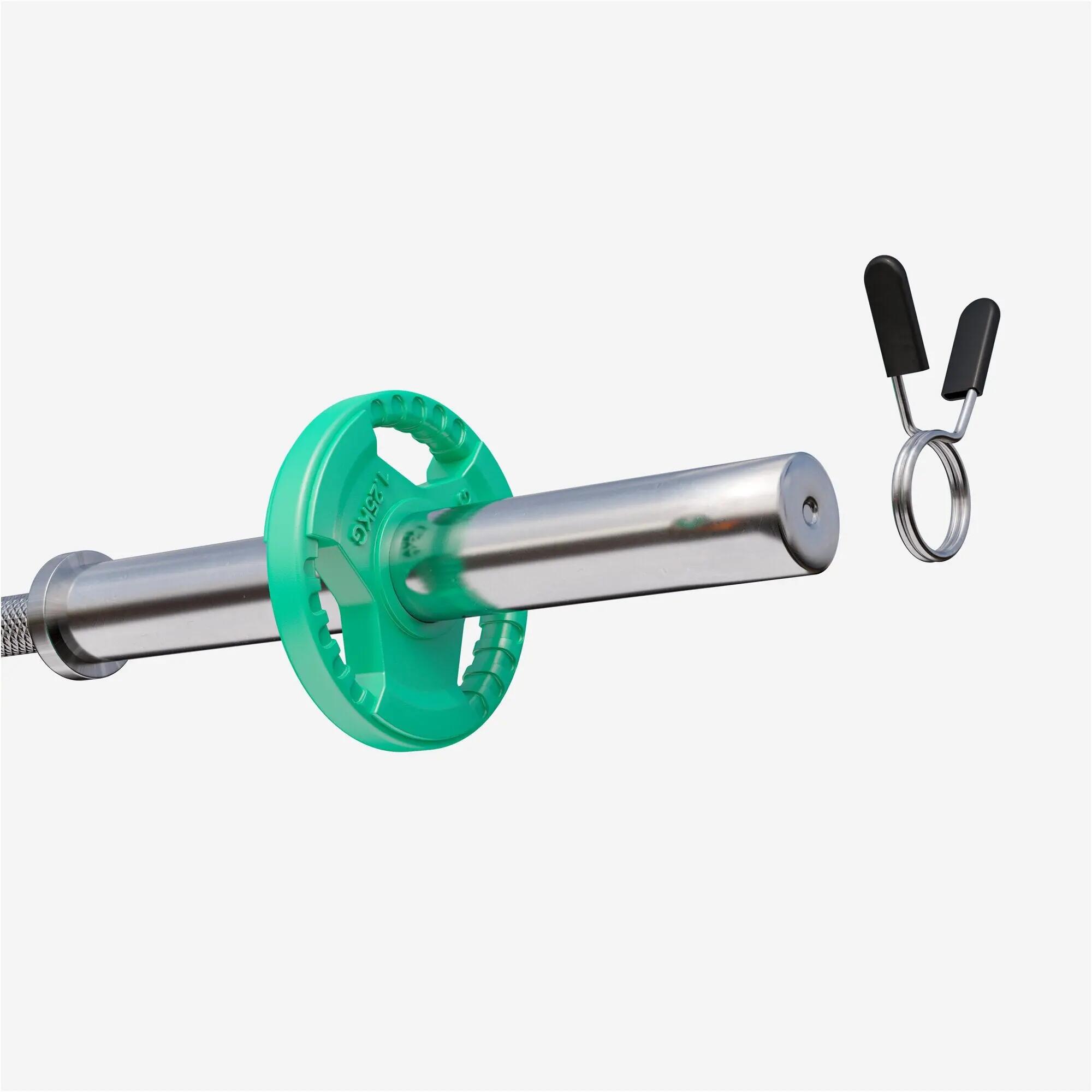 DISQUE DE MUSCULATION OLYMPIQUE CAOUTCHOUC GRIP 51MM | AU CHOIX DE 1,25KG À 25KG 10/15