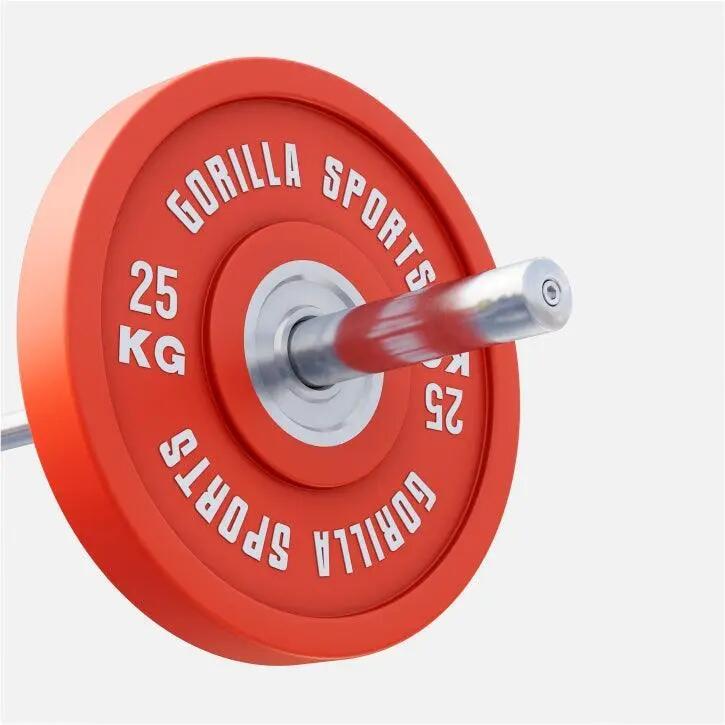 Gorilla Sports zátěžový kotouč pogumovaný 25 kg 3/11
