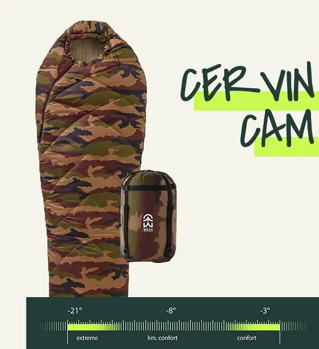 Saco de dormir adulto Wilsa Outdoor Cervin Camouflage 5/9
