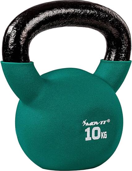 Kettlebell PRO - 2 - 24 kg, Kugelhantel aus Gusseisen mit Neoprenbeschichtung