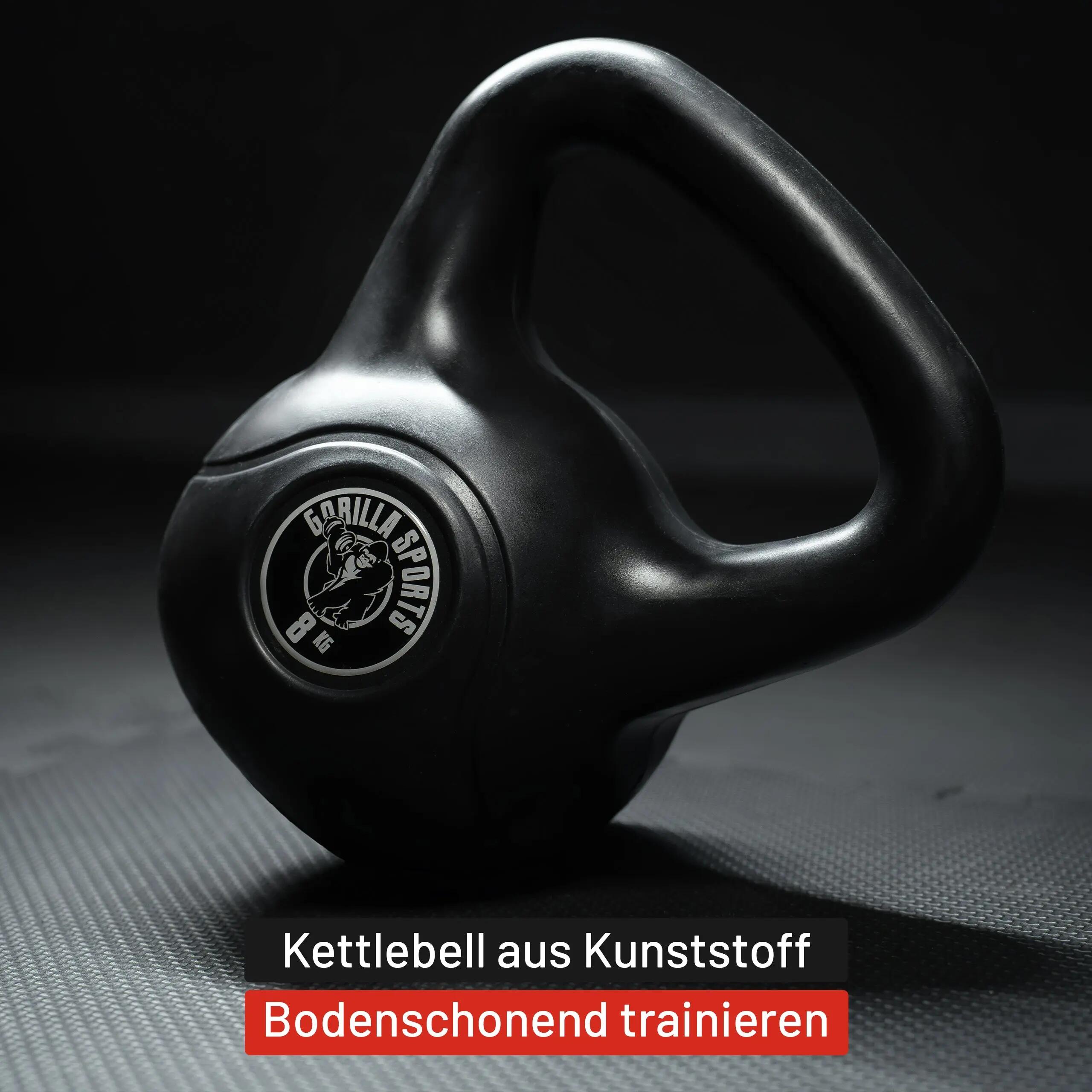 Kettlebell - Kunststoff Kugelhantel, 2 bis 20 kg, Schwunghantel, Kugelgewicht 5/7