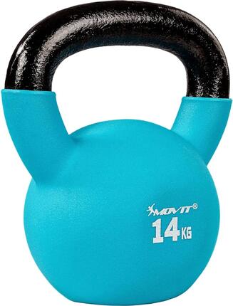 Kettlebell PRO - 2 - 24 kg, Kugelhantel aus Gusseisen mit Neoprenbeschichtung