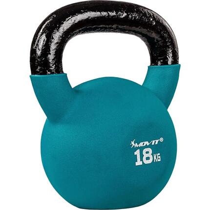 Kettlebell PRO - 2 - 24 kg, Kugelhantel aus Gusseisen mit Neoprenbeschichtung