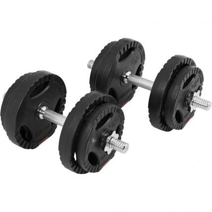 Zestaw 2x 10 kg Hantle bitumiczne regulowane 31 mm GRIP
