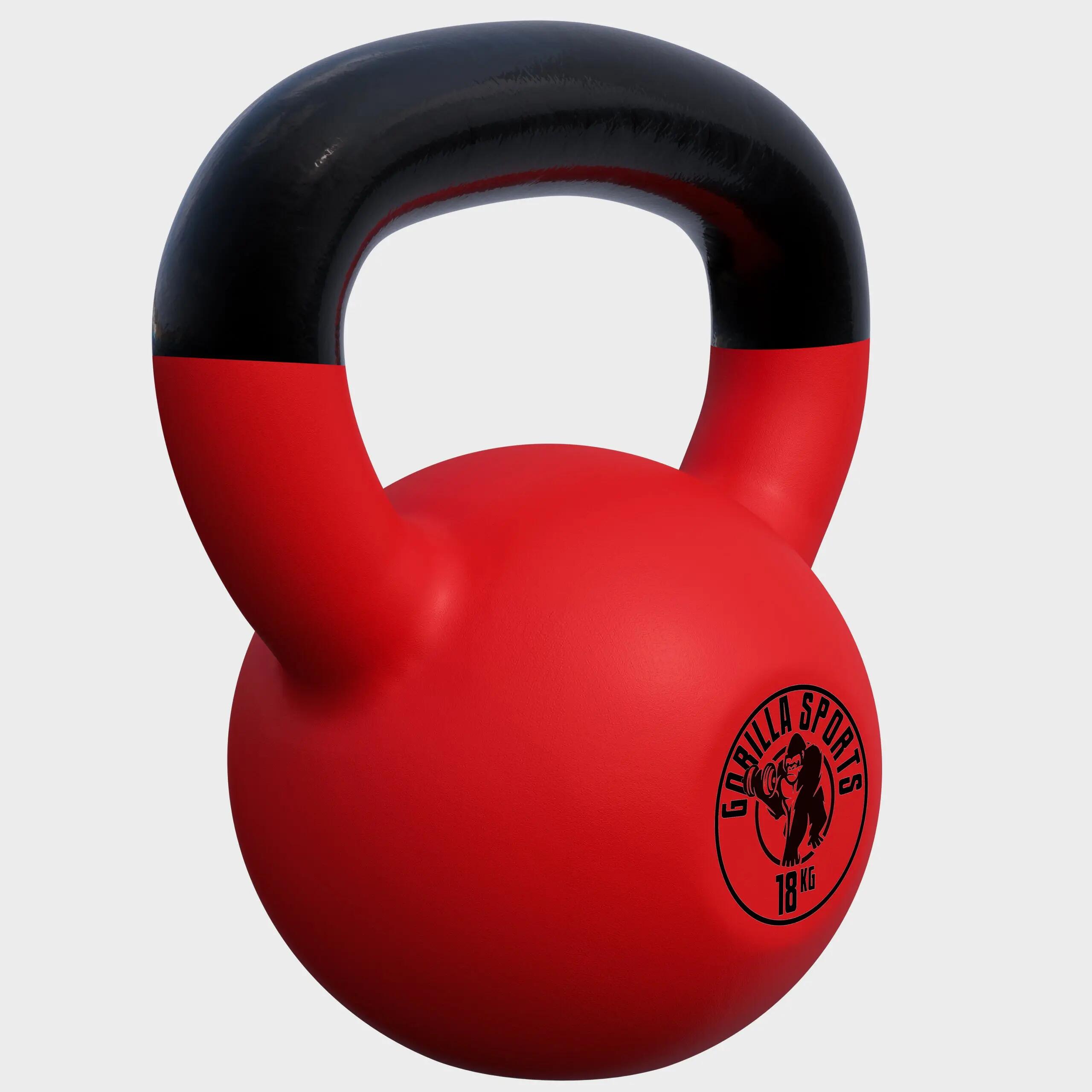 Kettebell acoperit cu cauciuc de la 2kg la 32 kg
