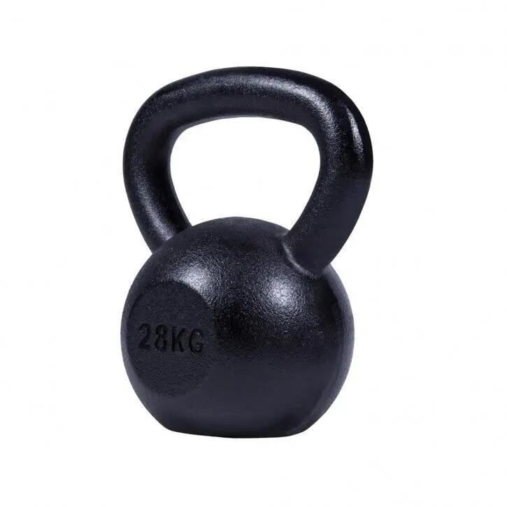 - Kettlebell - Gietijzer Zwart - 28 kg - Extra Stabiel 2/7