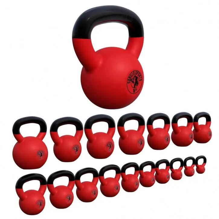 Kettlebell - Gietijzer (rubber coating) - 22 kg 2/7