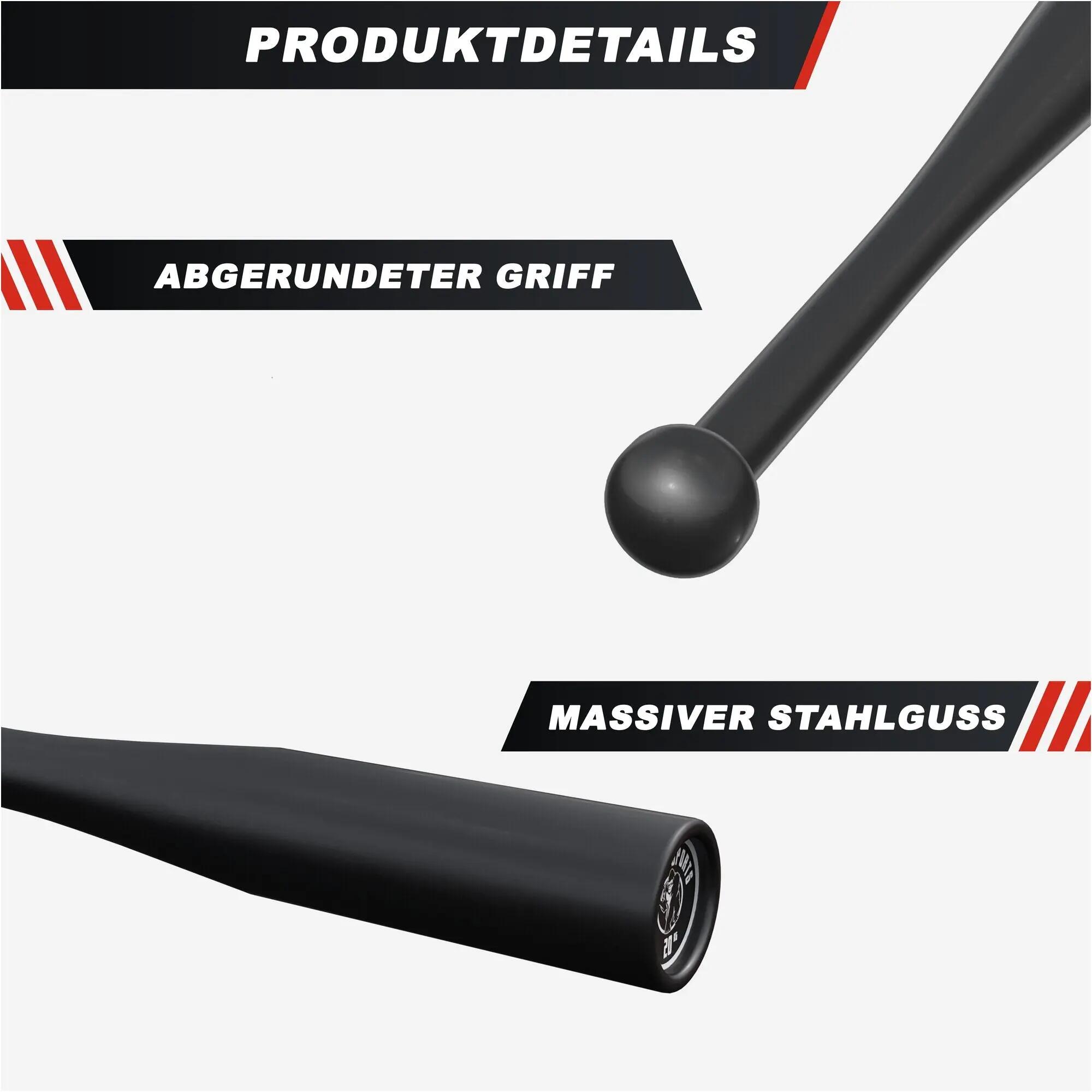 Clubbell - Gietijzer - 20 kg 2/7
