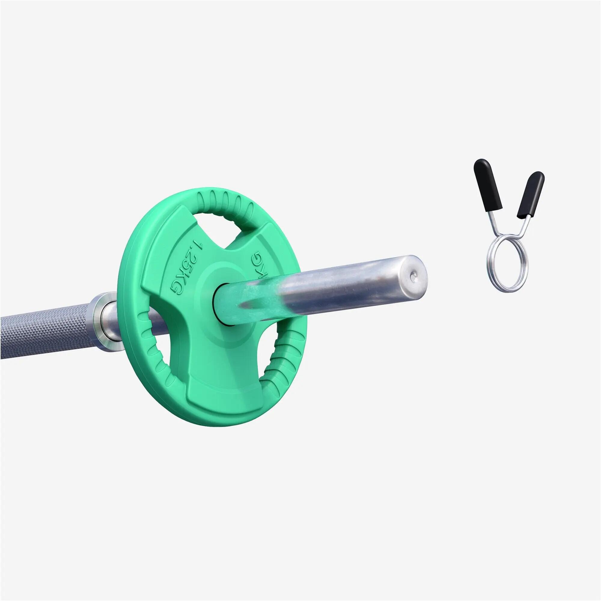 Obciążenie (1,25 - 25 kg) 31 mm talerz żeliwny ogumowany gripper Gorilla Sports 4/8
