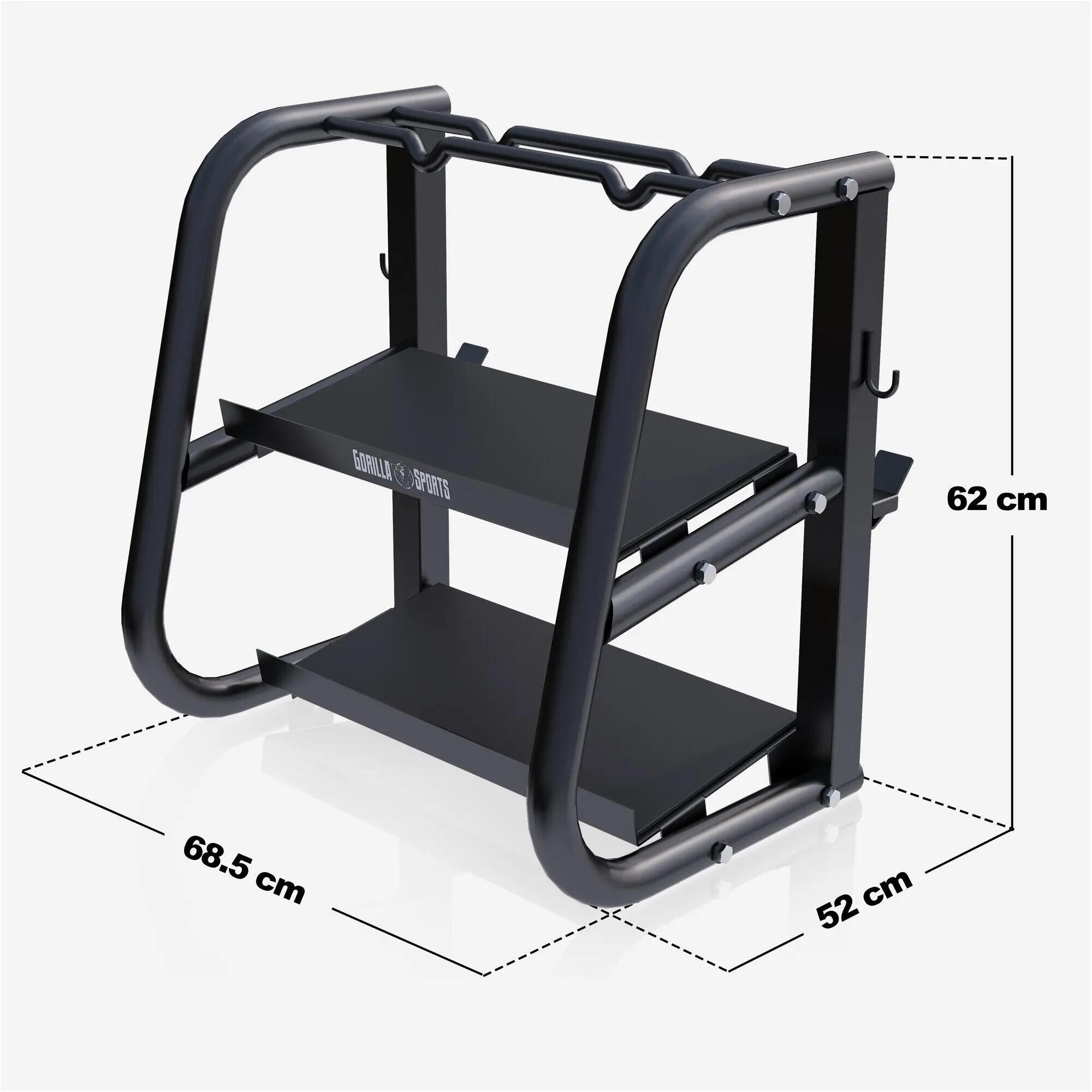 Rack Rangement - Support Halteres, Acier Rangement Poids, Charge Max 300 kg 4/9