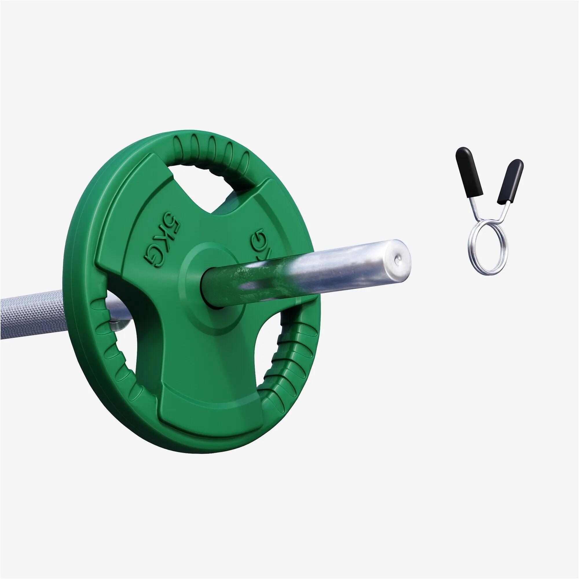 Hantelscheibe 30/31 mm Gummi Gripper 1,25-25 KG 4/8