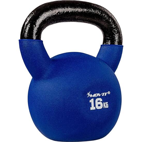 Kettlebell PRO - 2 - 24 kg, Kugelhantel aus Gusseisen mit Neoprenbeschichtung