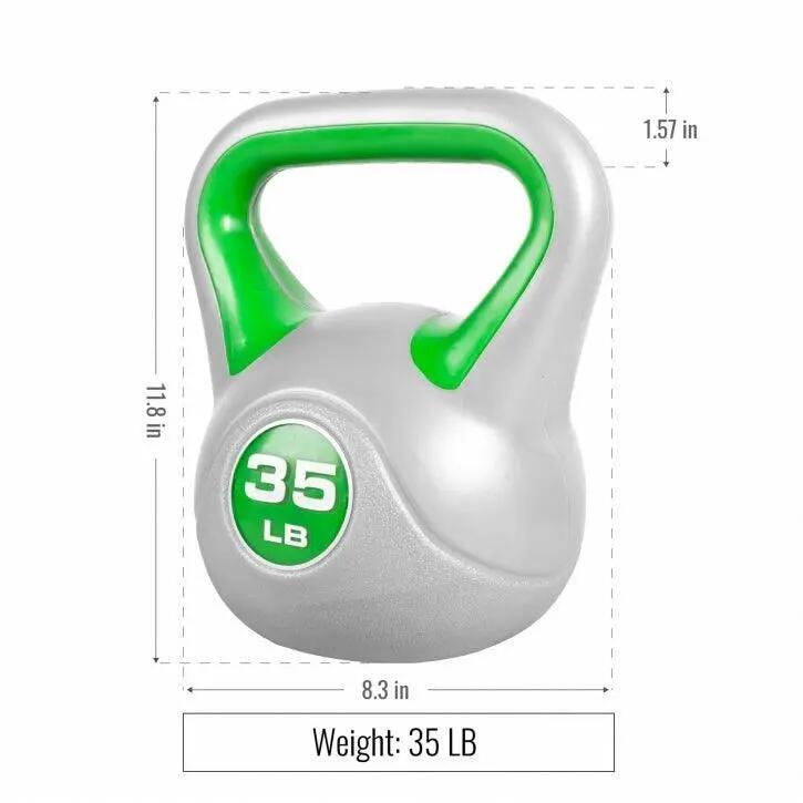 Kettlebell Gorilla Sports Stylish lot 2-20 kg synthétique avec rack 3/7
