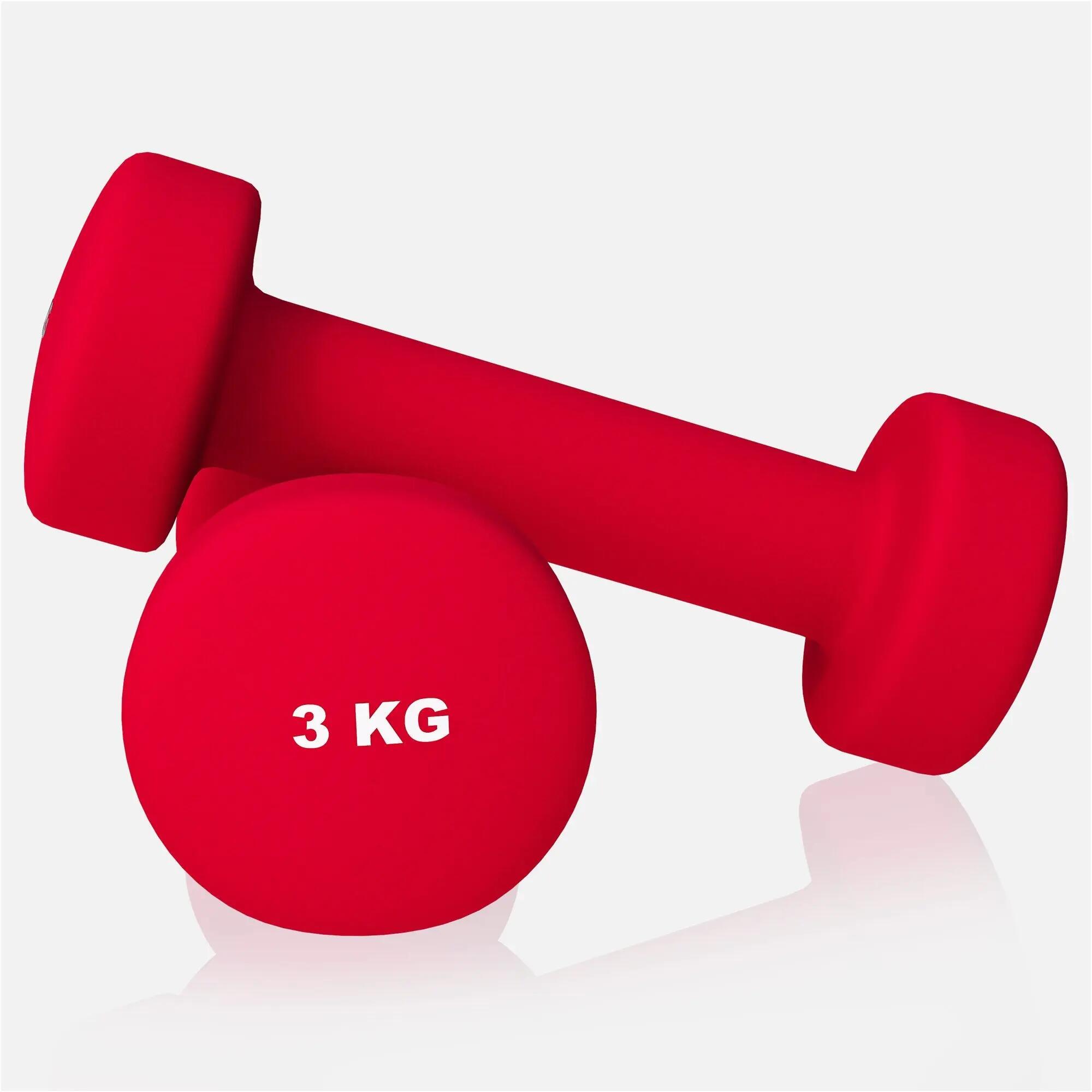 Dumbells - Halterset - Aerobics - Vinyl - 6 kg (2 x 3 kg) 9/13