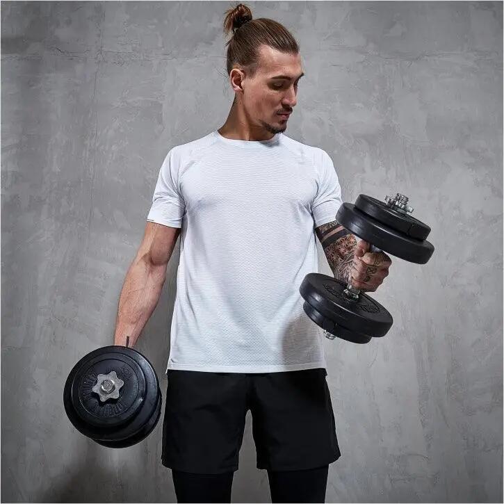 Halterset 60 kg - Kunststof - Halters met Gewichten - 30 mm 8/11
